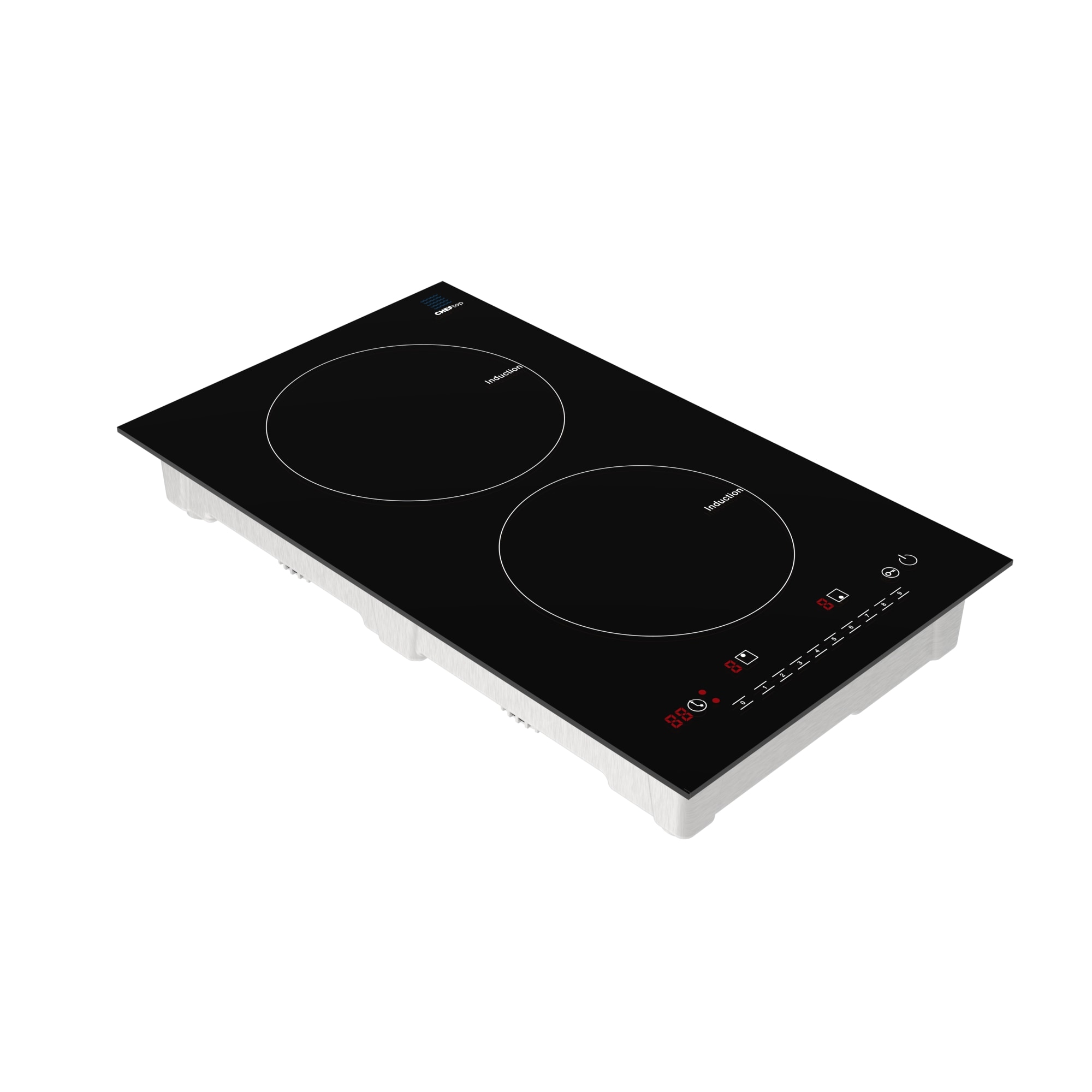 36 inch Induction Cooktop, thermomate Built-in Electric Stove Top, 240V Electric Smoothtop with 5 Boost Burner, 9 Heating Level, Timer, Kid Safety