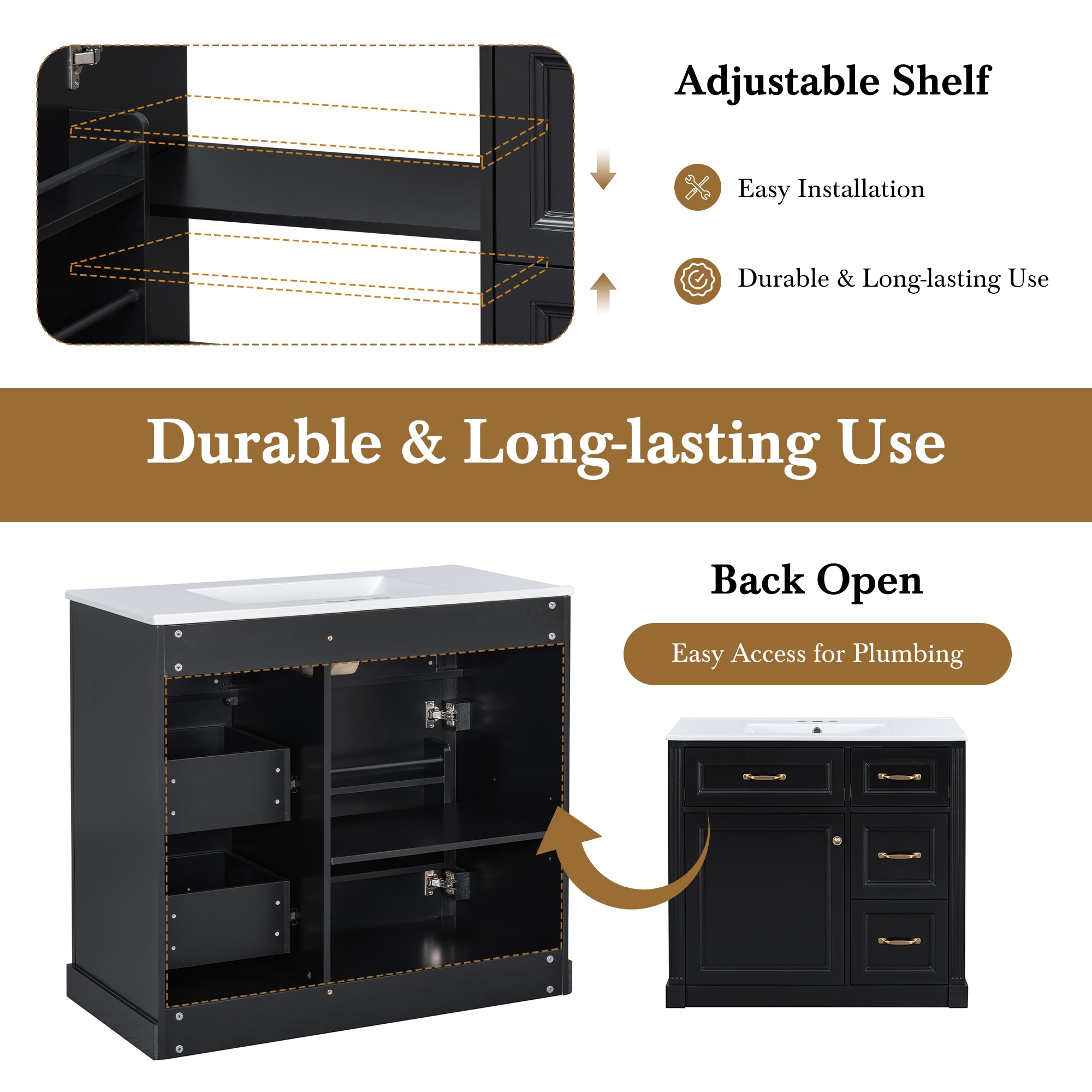 ModernLuxe L3P-N725P336549B Bath-Vanity-Combo - View #4