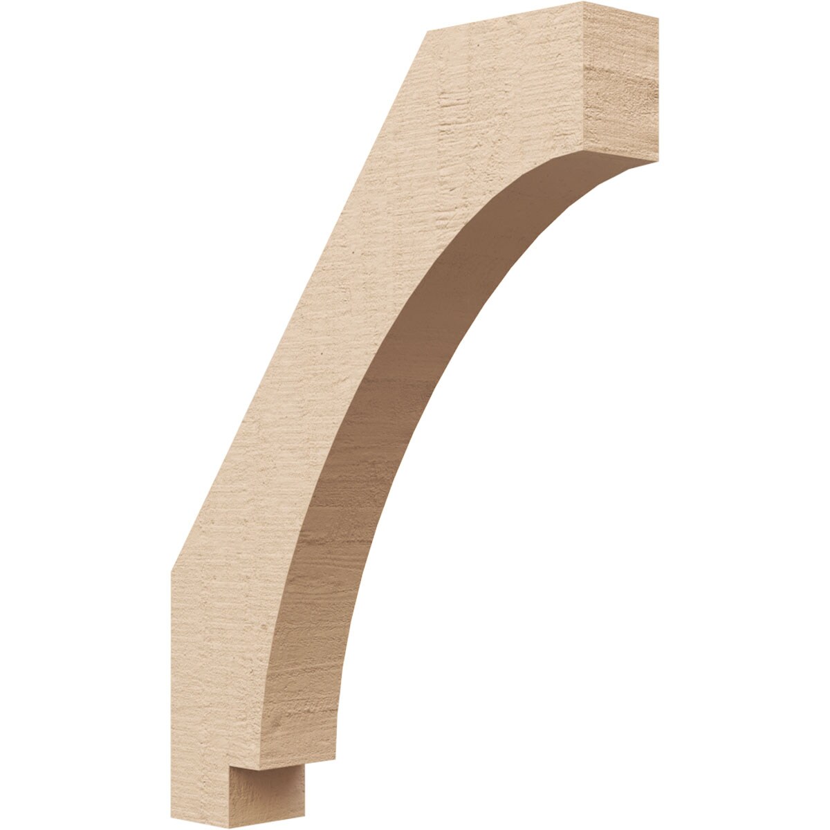 Ekena Millwork BRCUR03X16X22IMPRCPR 3-in x 22-in x 16-in Primed Urethane Imperial Rough Cedar TimberThane Knee Brace