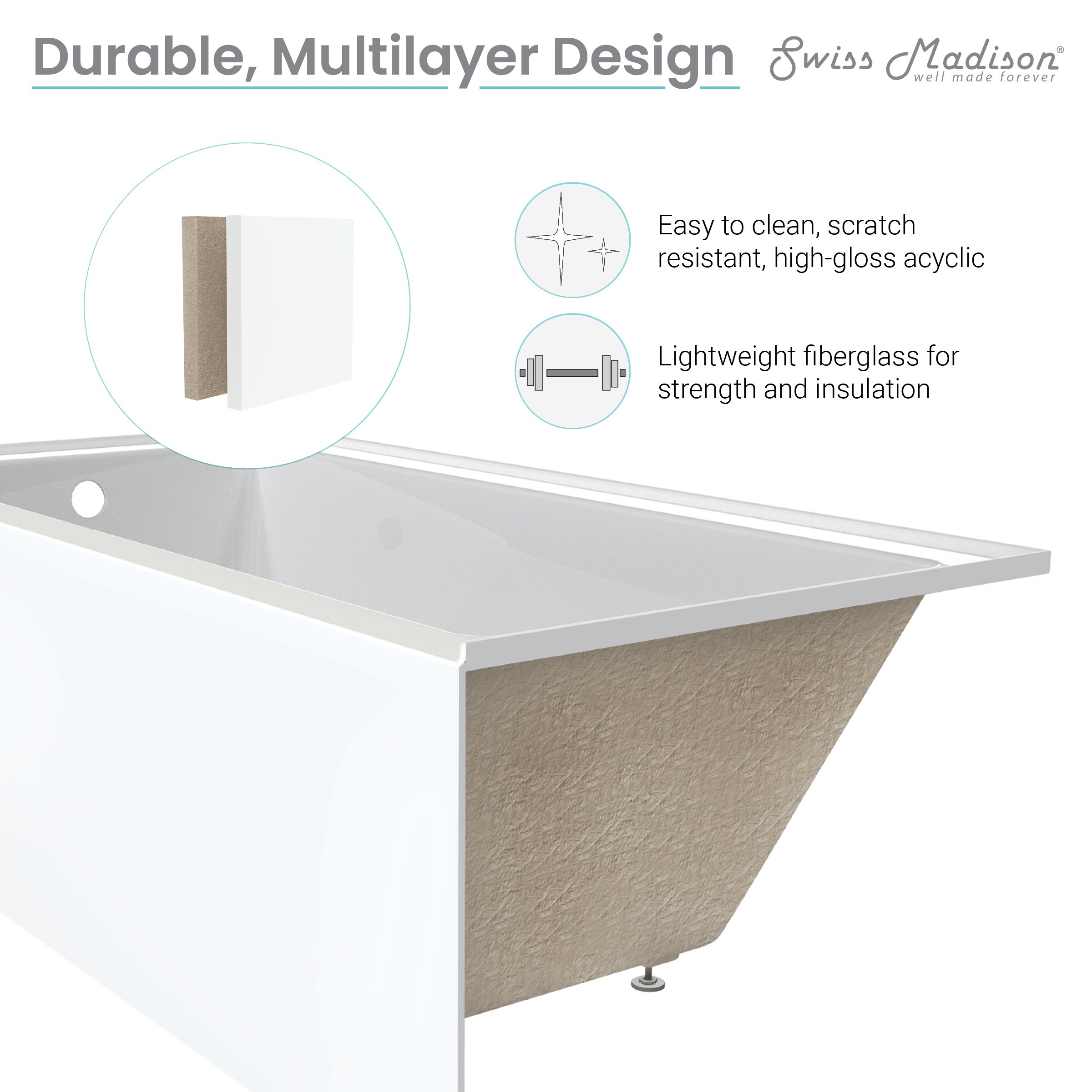 Swiss Madison SM-25-ABTOU04WH bathtubs - View #7