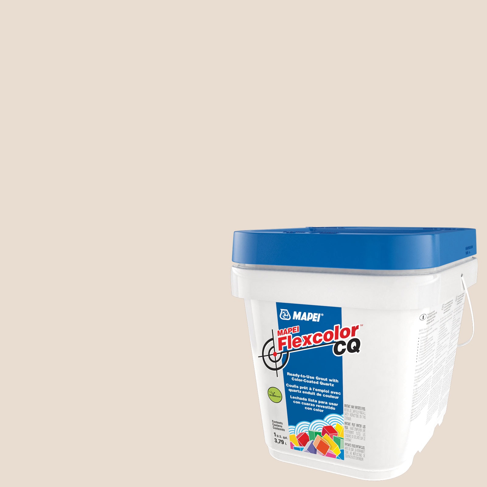 Flexcolor CQ Honey Butter #5222 Acrylic Premix Sanded Grout (1-Gallon) in Off-White | - MAPEI 4KA522204