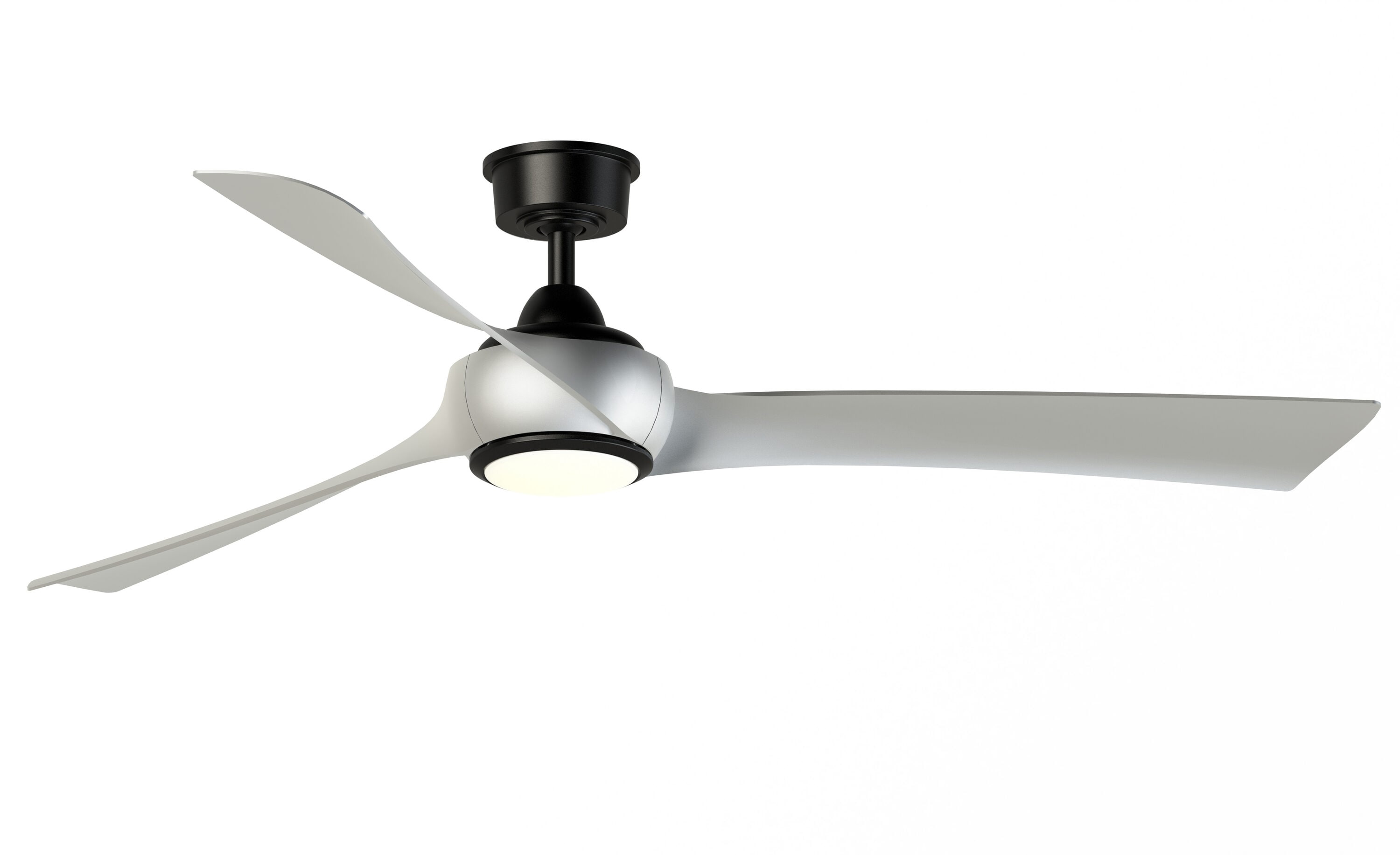 Fanimation Odyn Custom 64-in Matte White Color-changing Integrated LED Indoor/Outdoor Smart Ceiling Fan with Light and Remote (9-Blade) FPD8152MWW-64MWW Sansujyuku sansujyuku.com