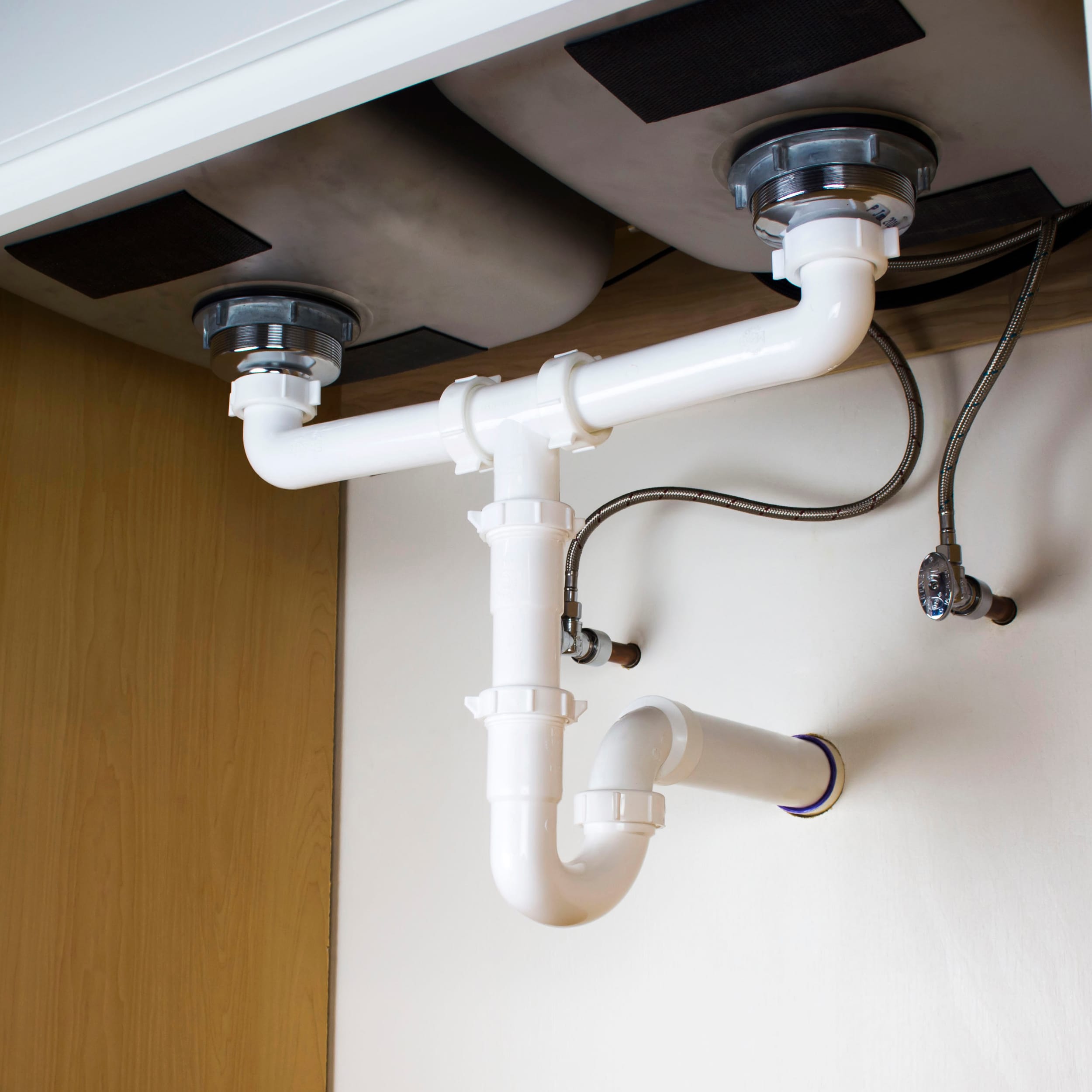 Under Sink Plumbing at