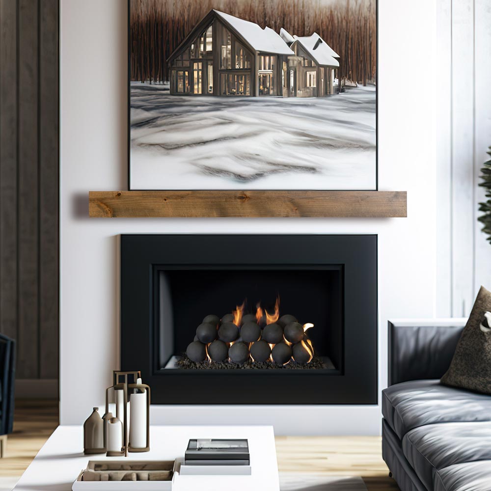 Modern Ember TIPTON-48-CP Mantel-Shelves - View #3