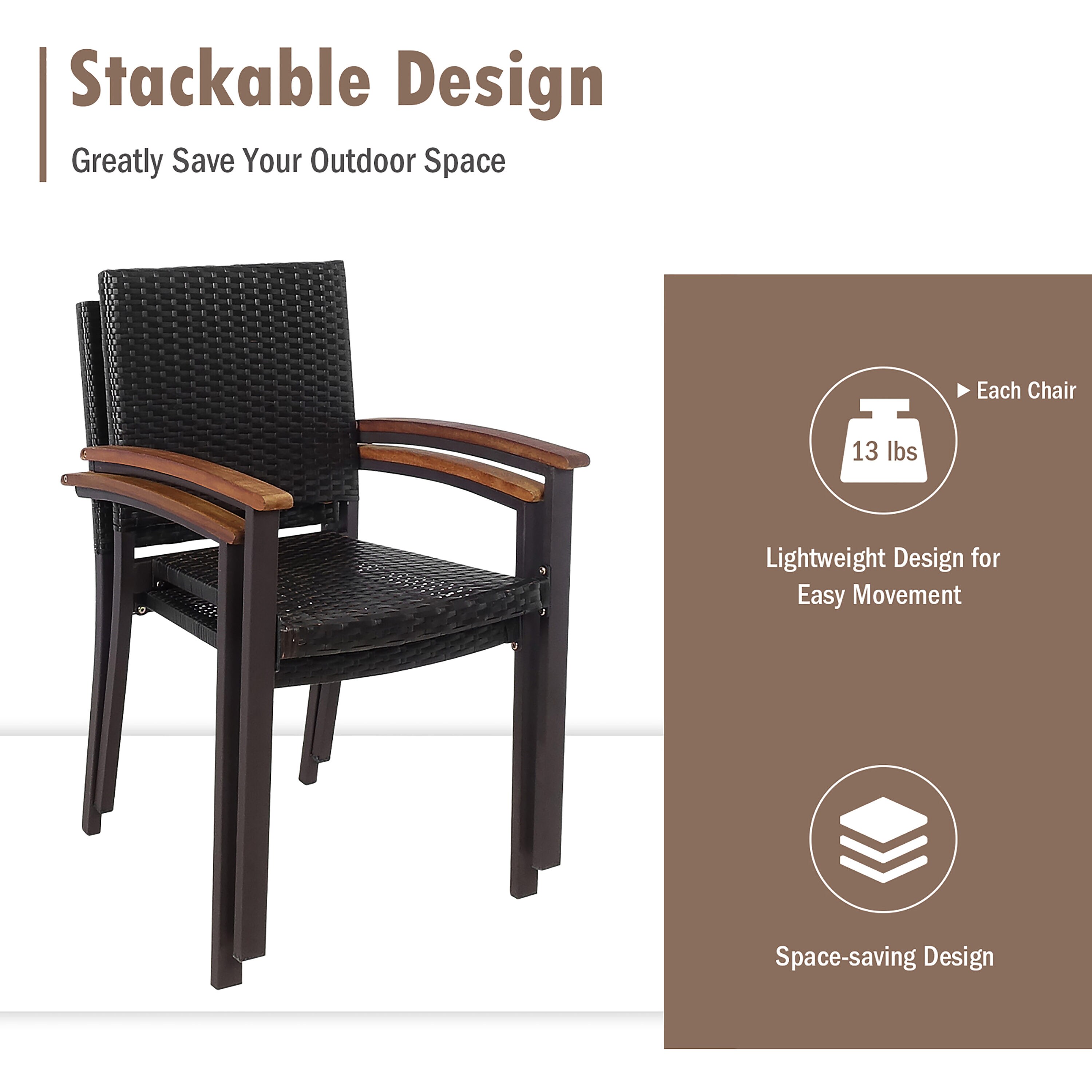 Costway HW69420 Patio-Chairs - View #5