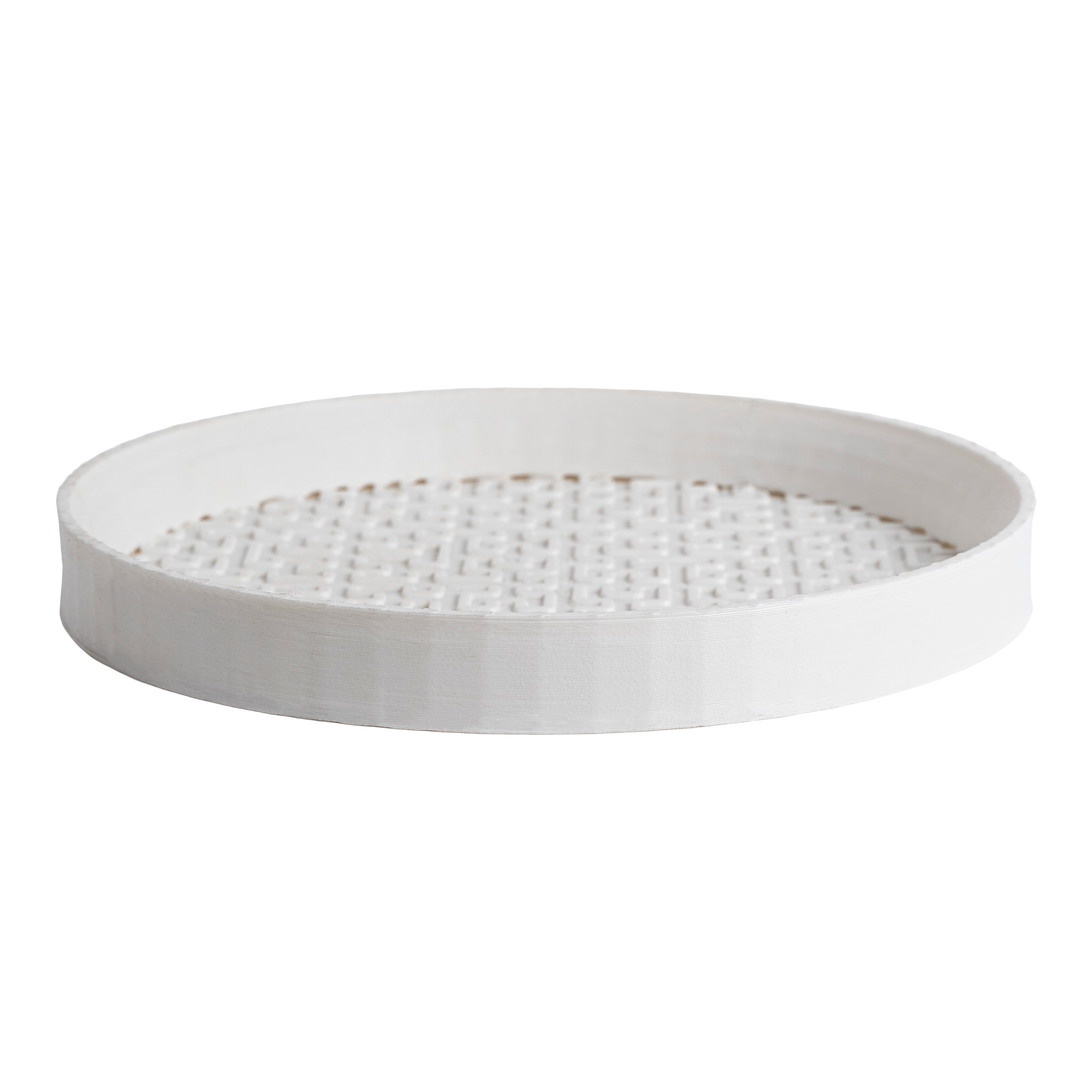 happimess USA2101C 6.5-Inches Chalk Plastic Plant Saucer