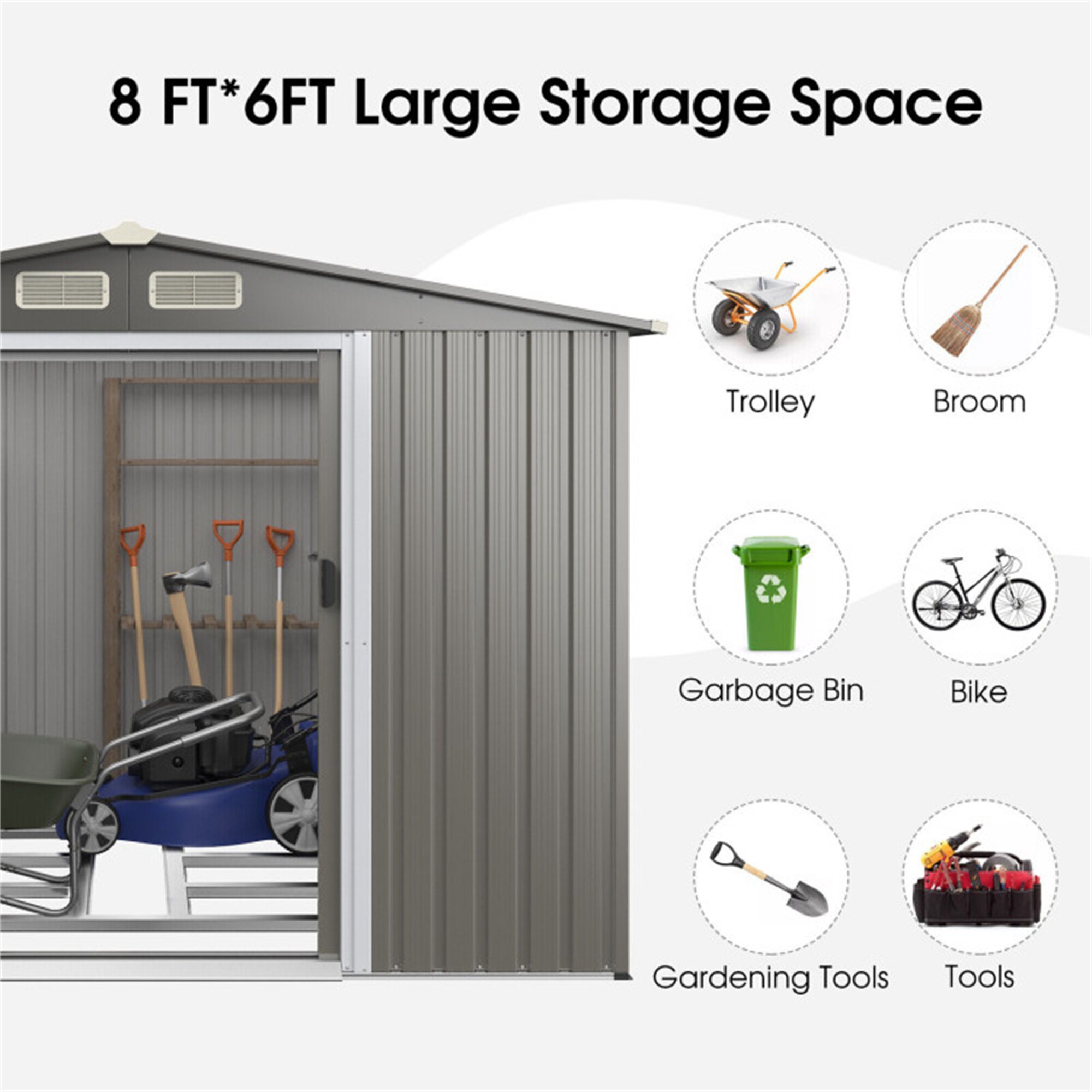BABOOM BOM-859LDG+-CO Metal-Storage-Buildings-Sheds - View #7