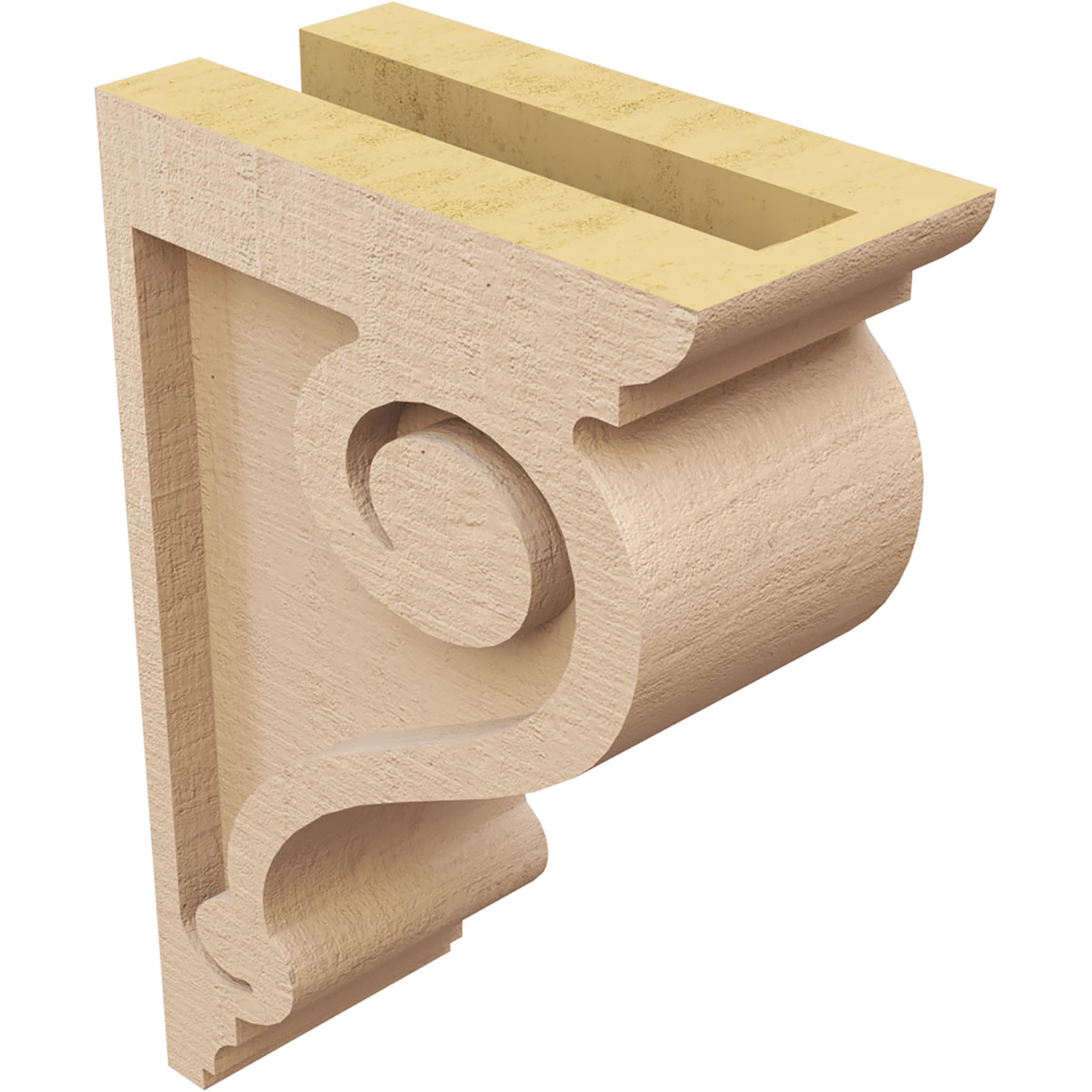 Ekena Millwork CORU03X06X09SCRRCPR corbels - View #5
