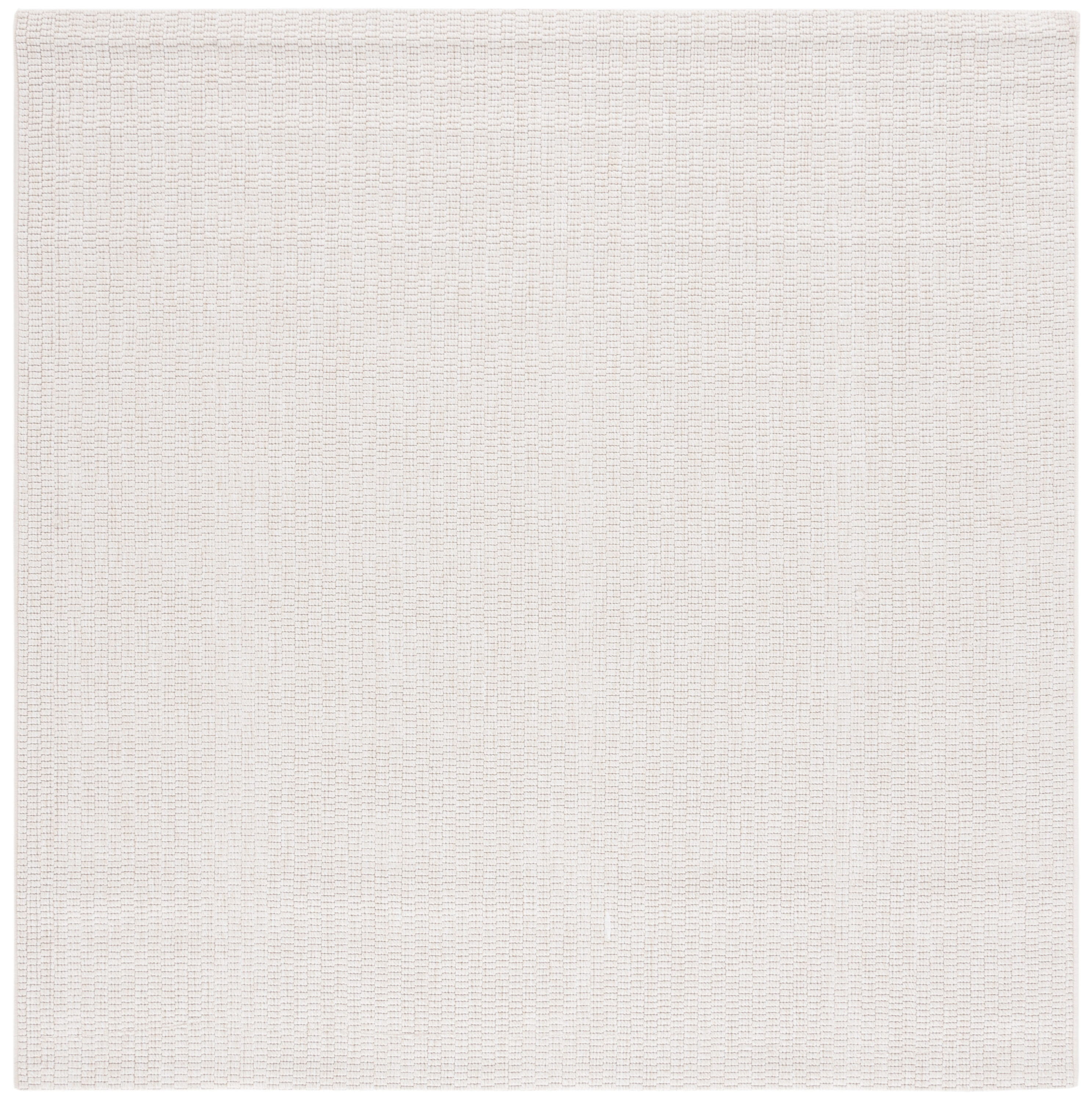 Safavieh 7 X 7 (ft) Polyester/Polypropylene Ivory Square Indoor/Outdoor ...