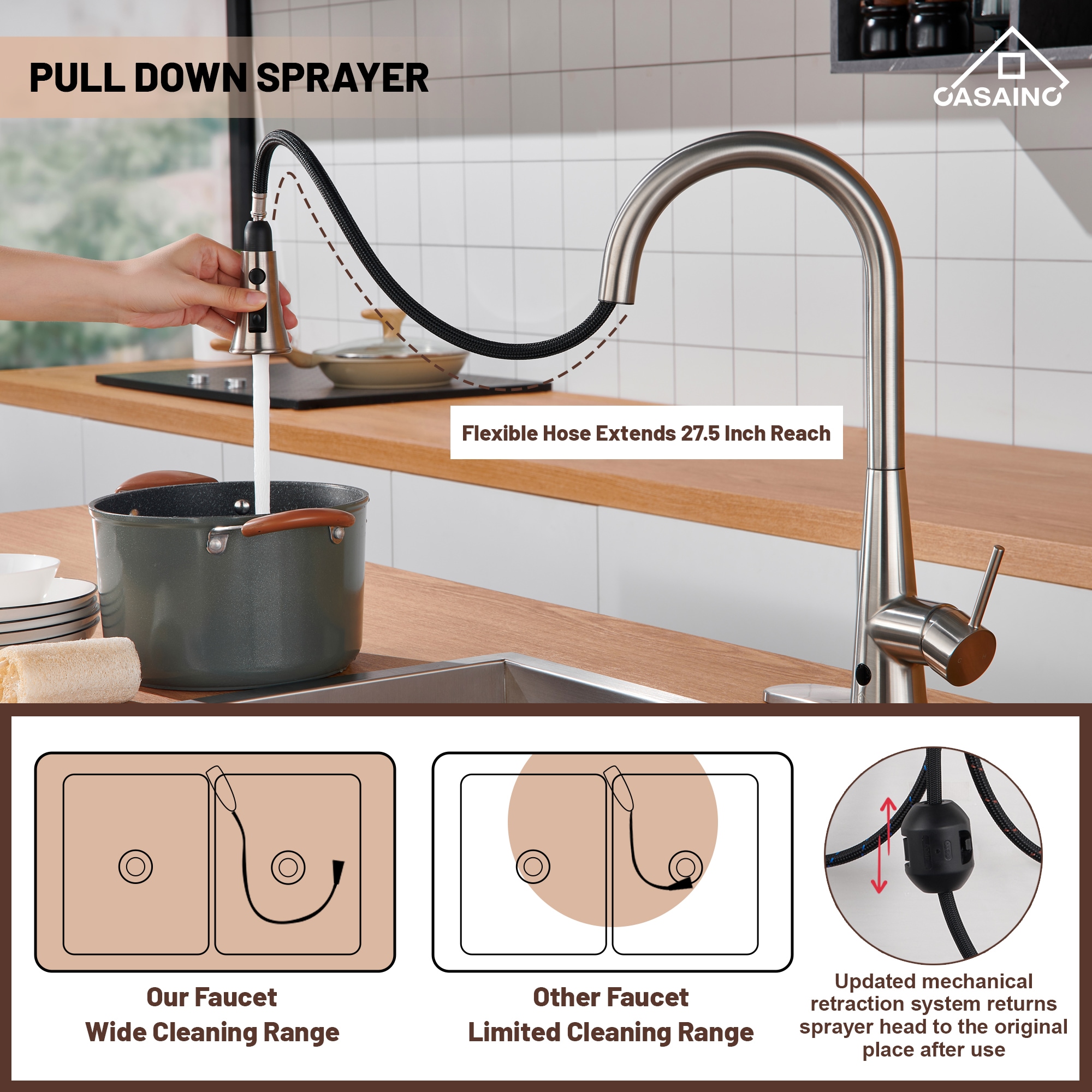 CASAINC CA-WH62735 Kitchen-Faucets - View #7