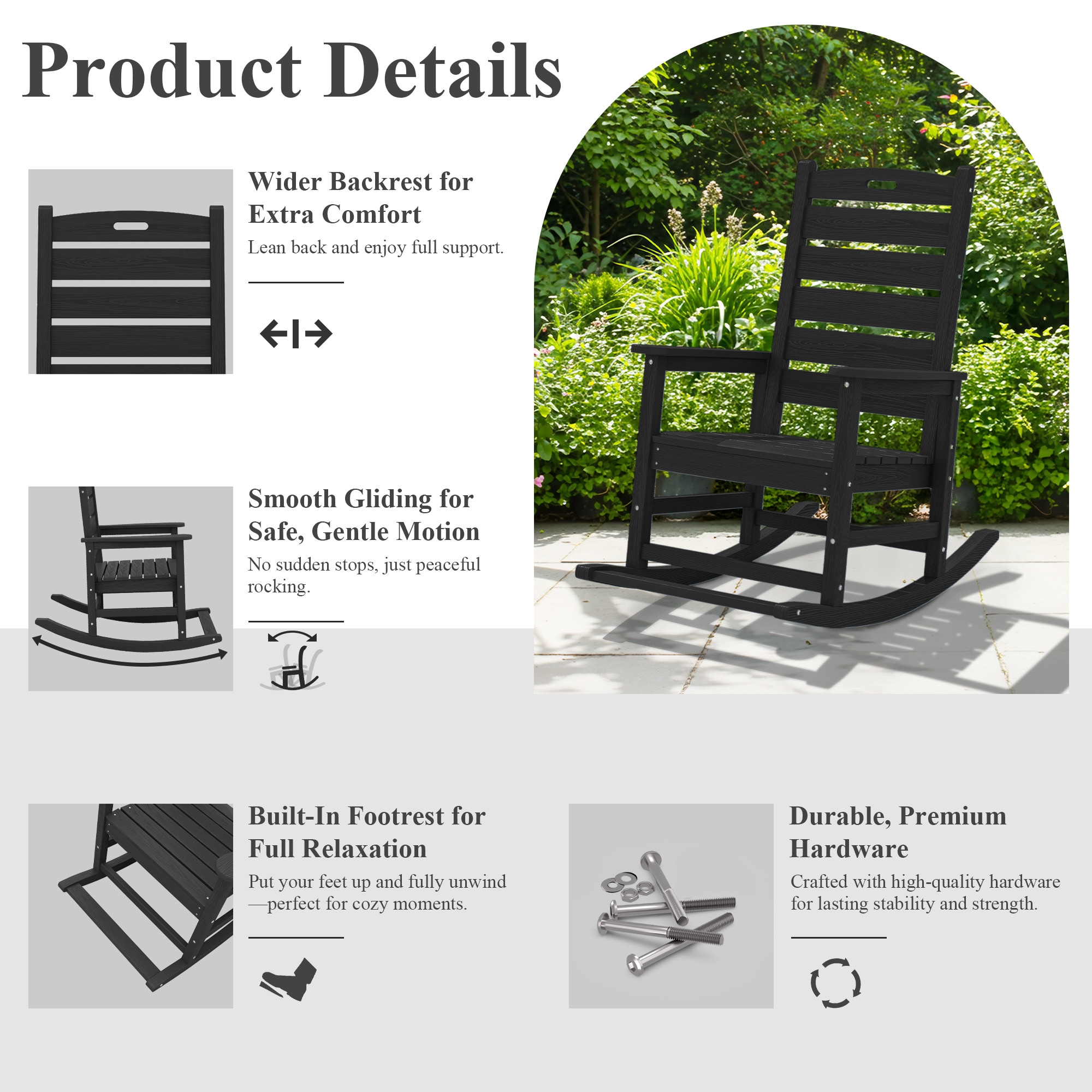 JEAREY JKTRYY-01-BK Patio-Chairs - View #2