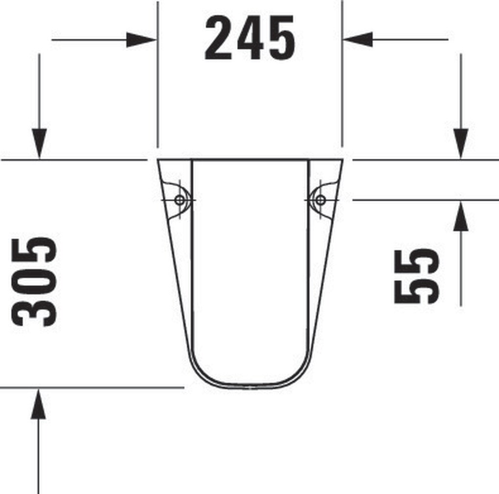 Duravit D-Code Porcelain Bathroom Sink Shroud in the Sink Shrouds ...