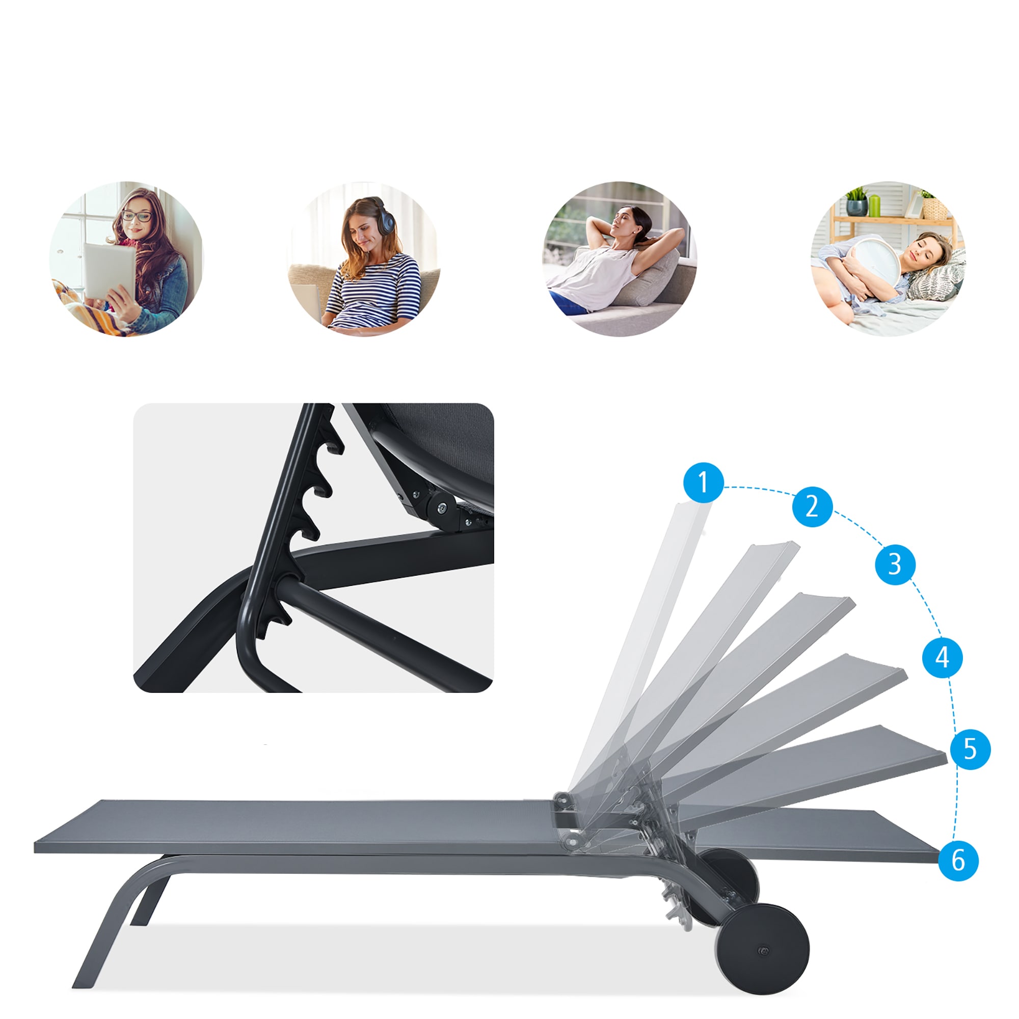 Costway OP70591GR Patio-Chairs - View #4