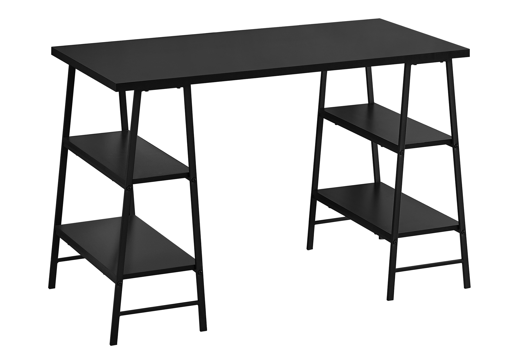 Flynama L-P219811 47.25-in Black Modern/Contemporary Computer desk