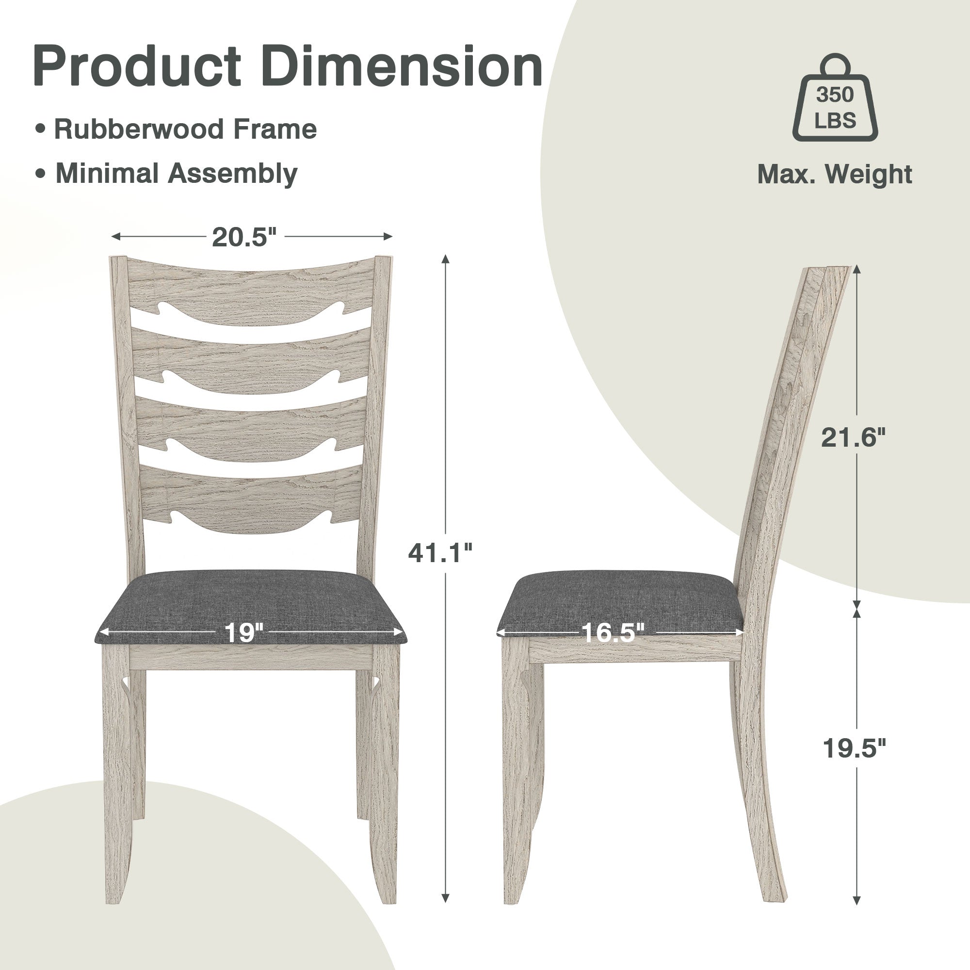 Vecelo T09&C09GRY6P Dining-Sets - View #3