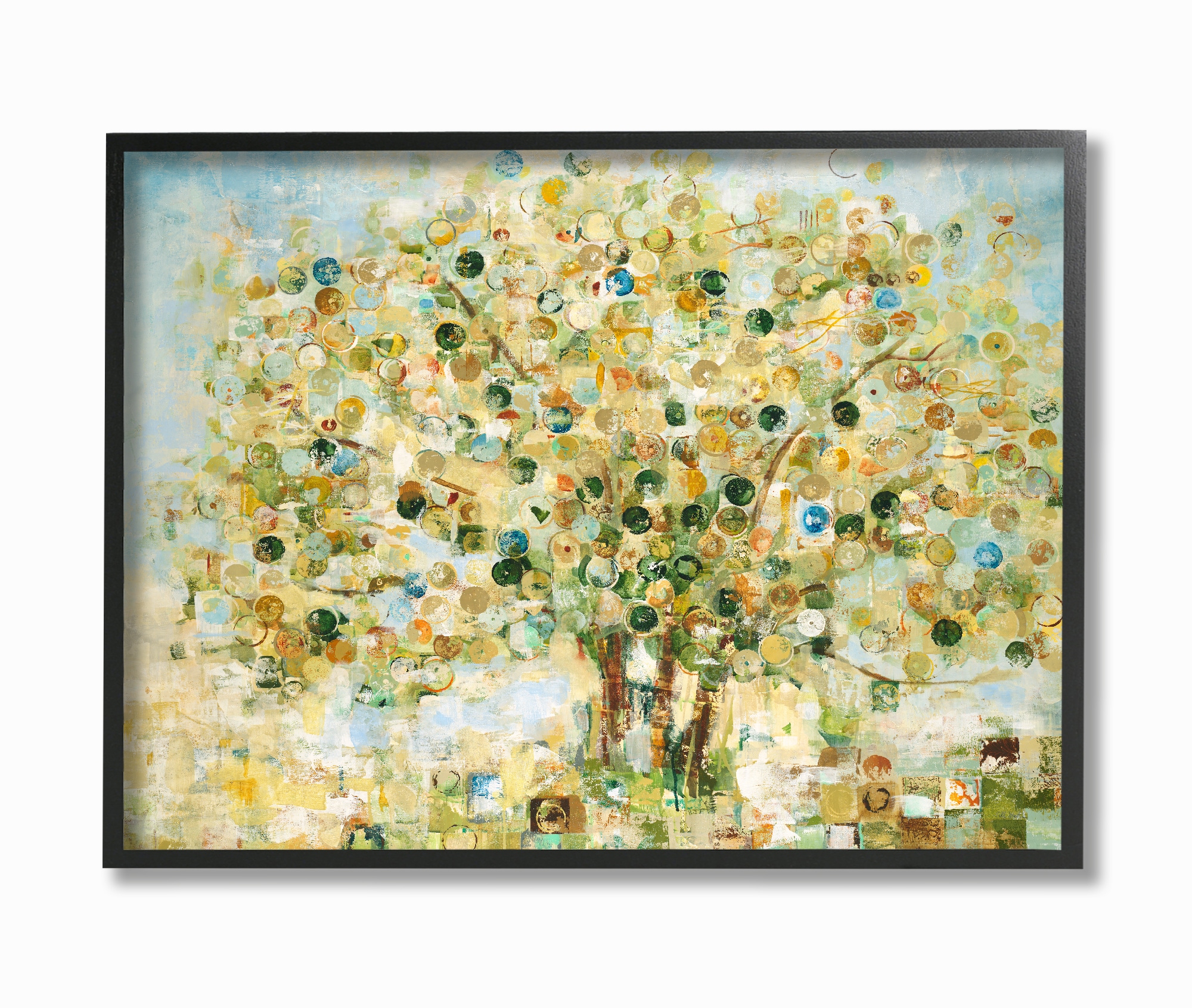 Stupell Industries CCP-173-FR-12X12 Abstract Apple Tree Third and Wall Framed 12-in H x 12-in W Vintage/Retro Print