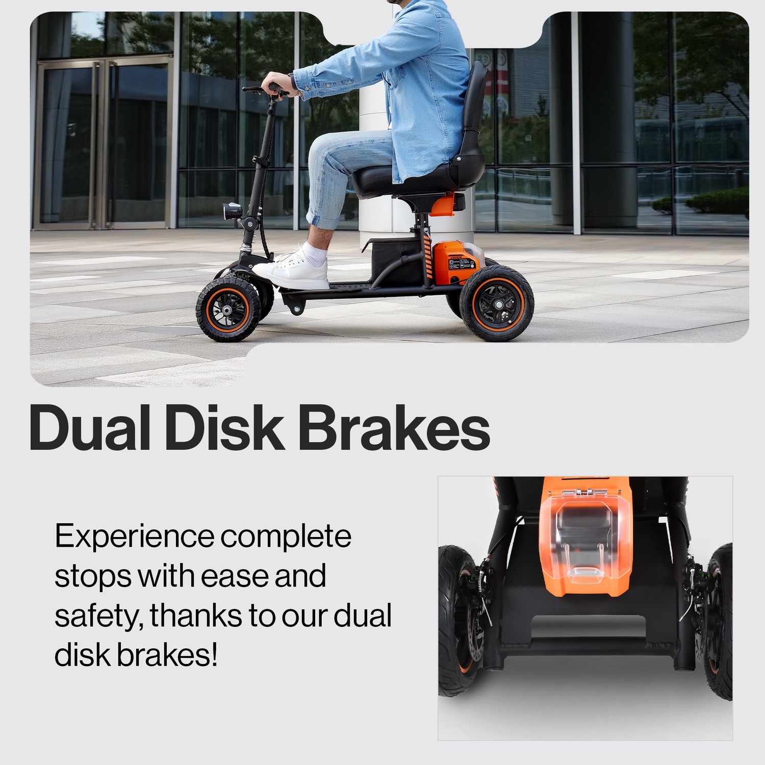 SuperHandy Explorer- 350 Lbs Rugged Mobility Scooter GUT161 At Lowes.com