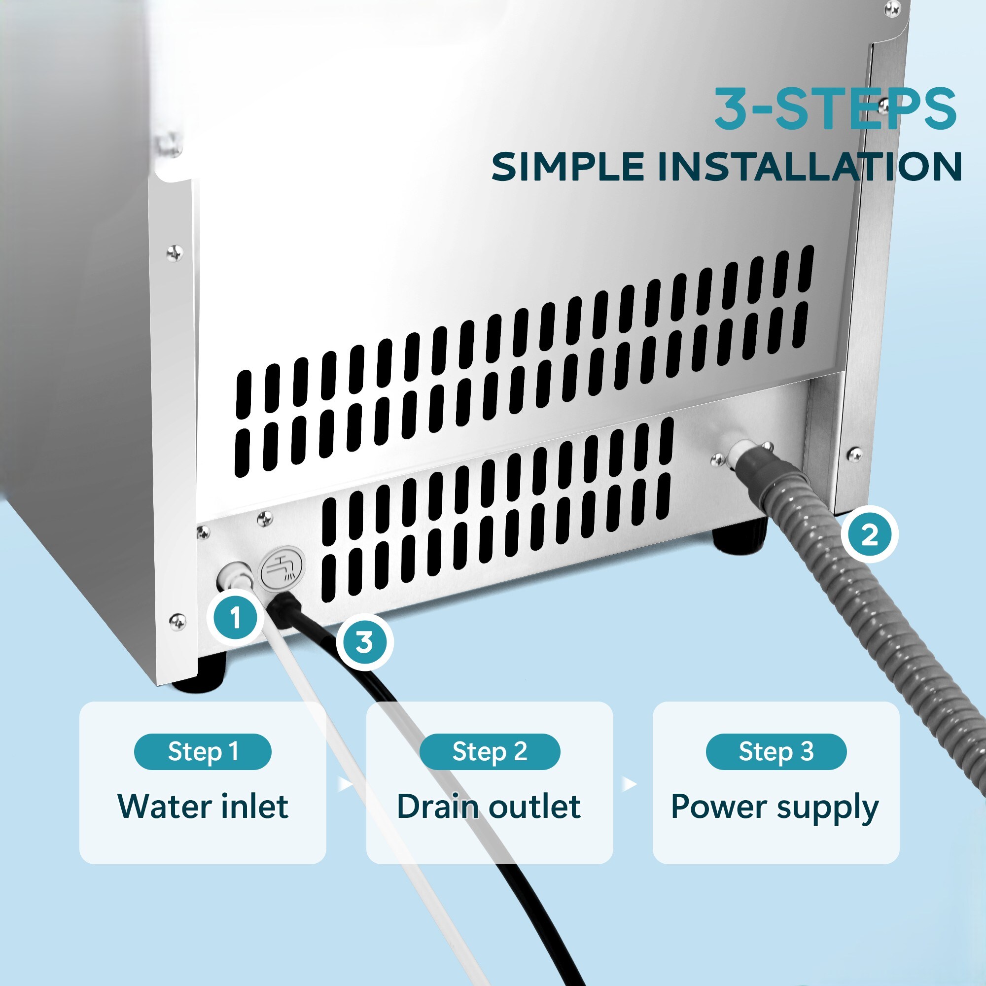 SIMZLIFE CIM008-86SI-S2-LS-SC Commercial-Ice-Makers - View #7