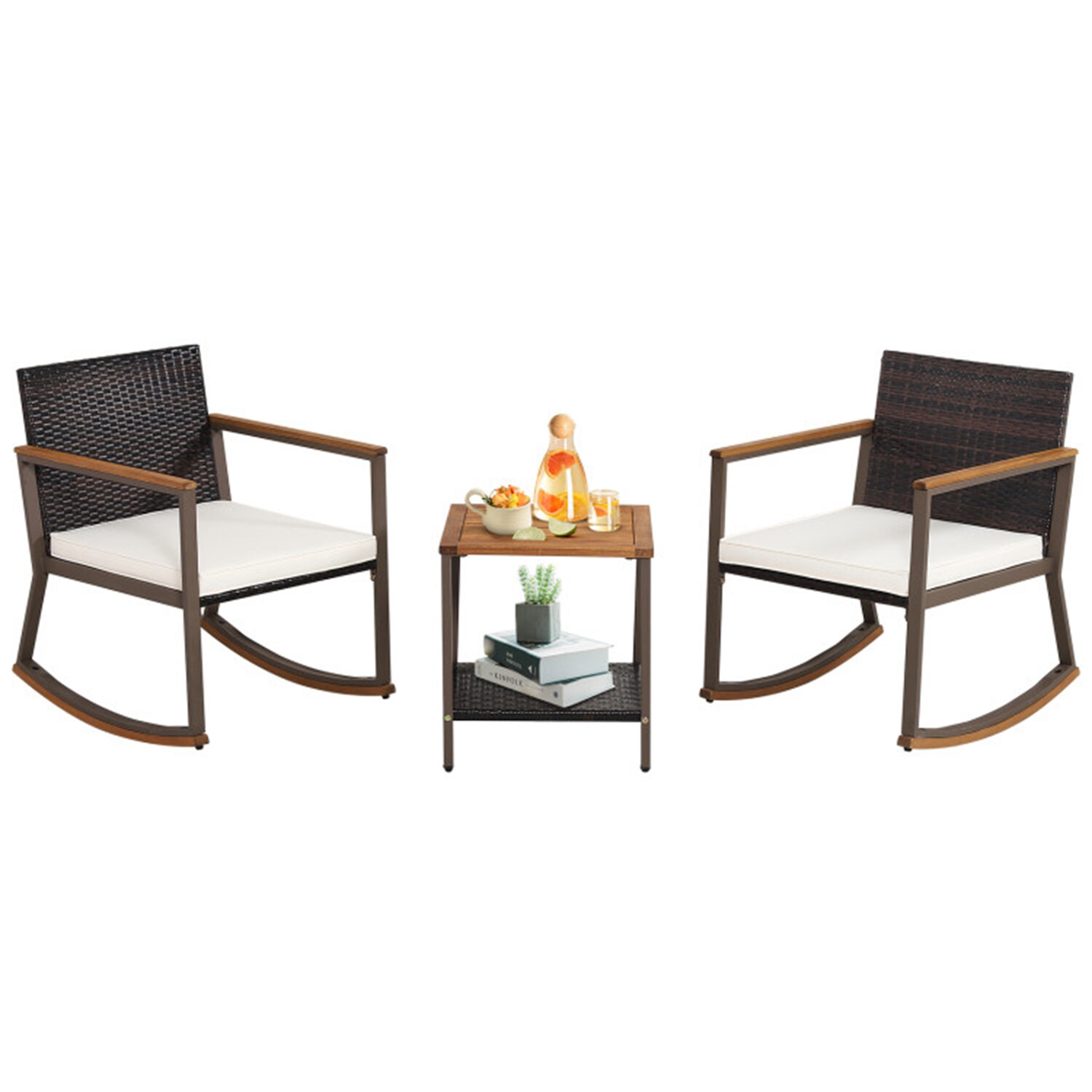 Mondawe HFZY-01-BK Patio-Dining-Sets - View #3