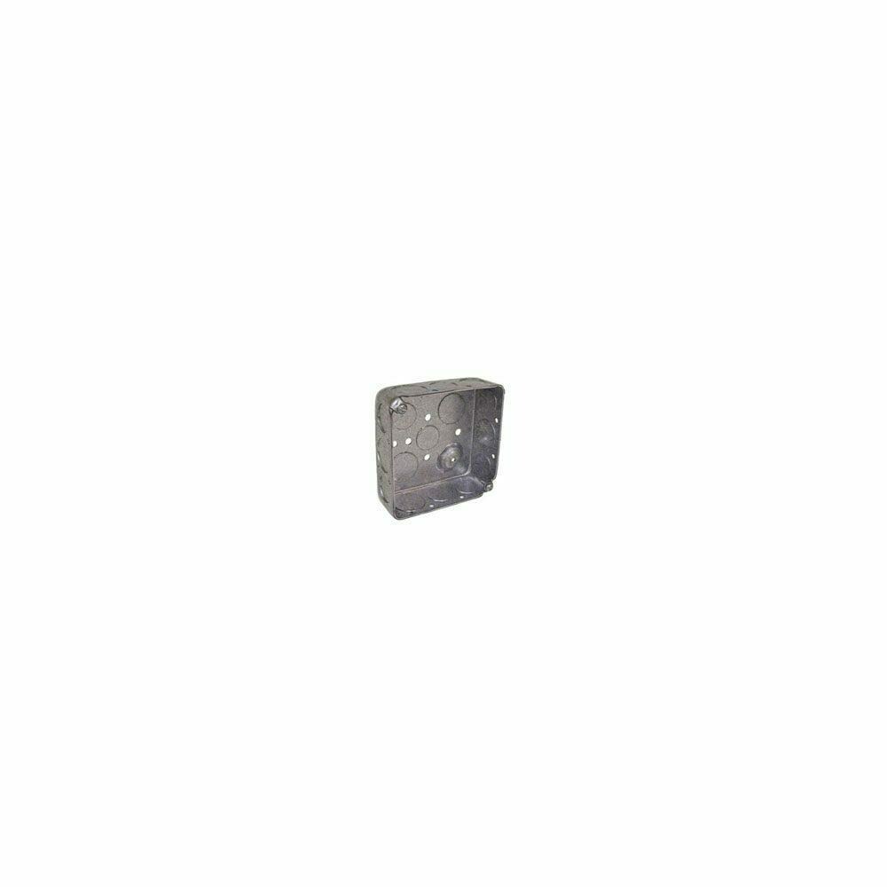  ZX9ORGL26610 8192 4 In. Square Steel Outlet Box, 4 x 1.5 In.