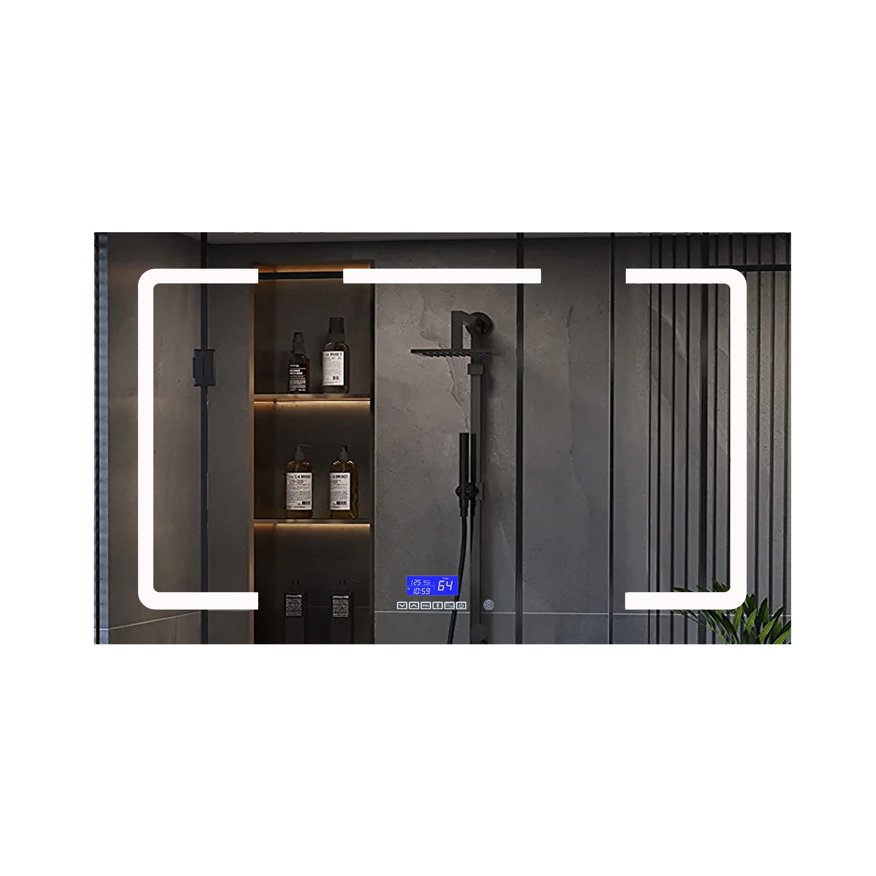 Lesina 60" x 36" Mirrored LED Medicine Cabinet with Defogger