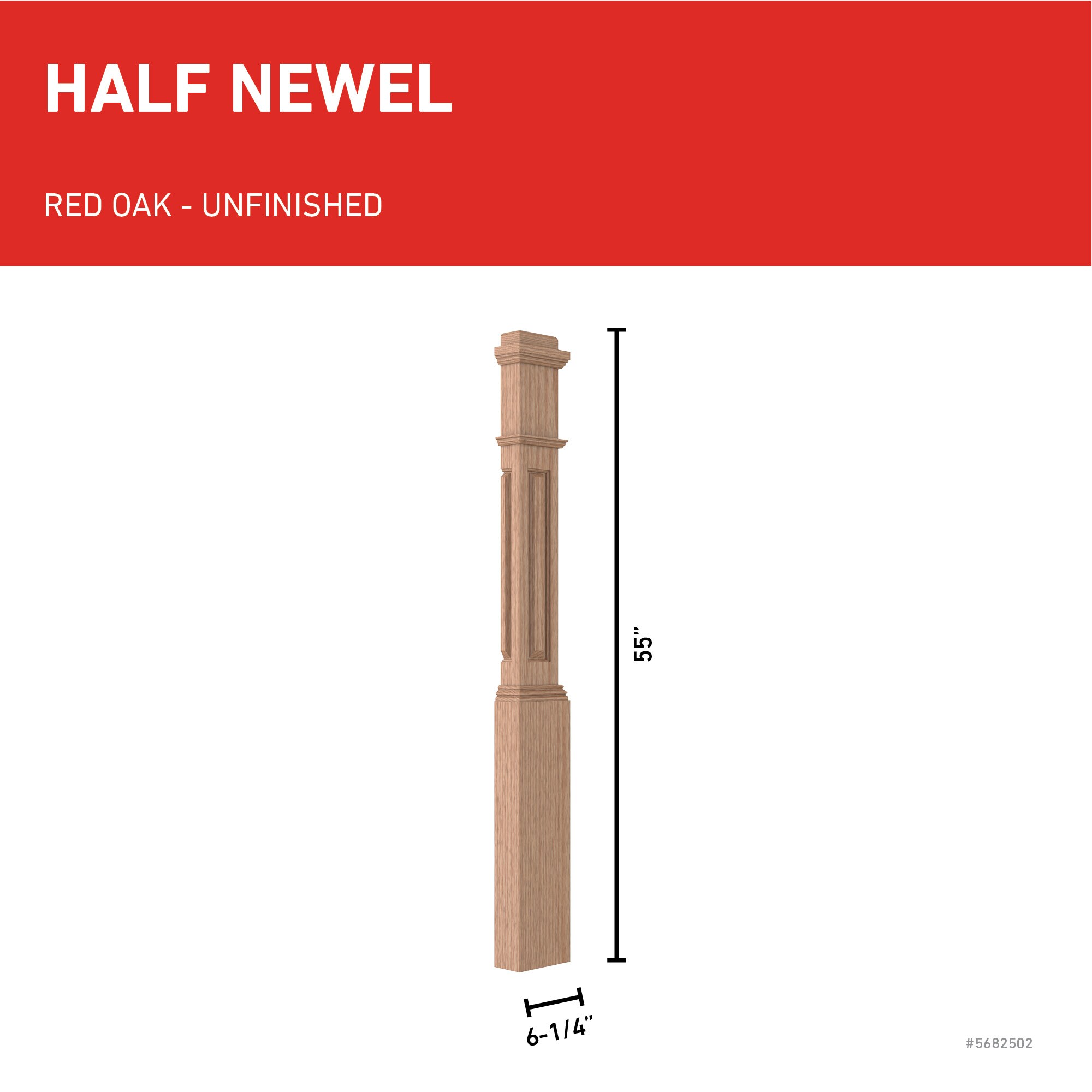 L.J. Smith Stair Systems LJRA-4091 1-2-O Interior-Stairpart-Newel-Posts - View #3