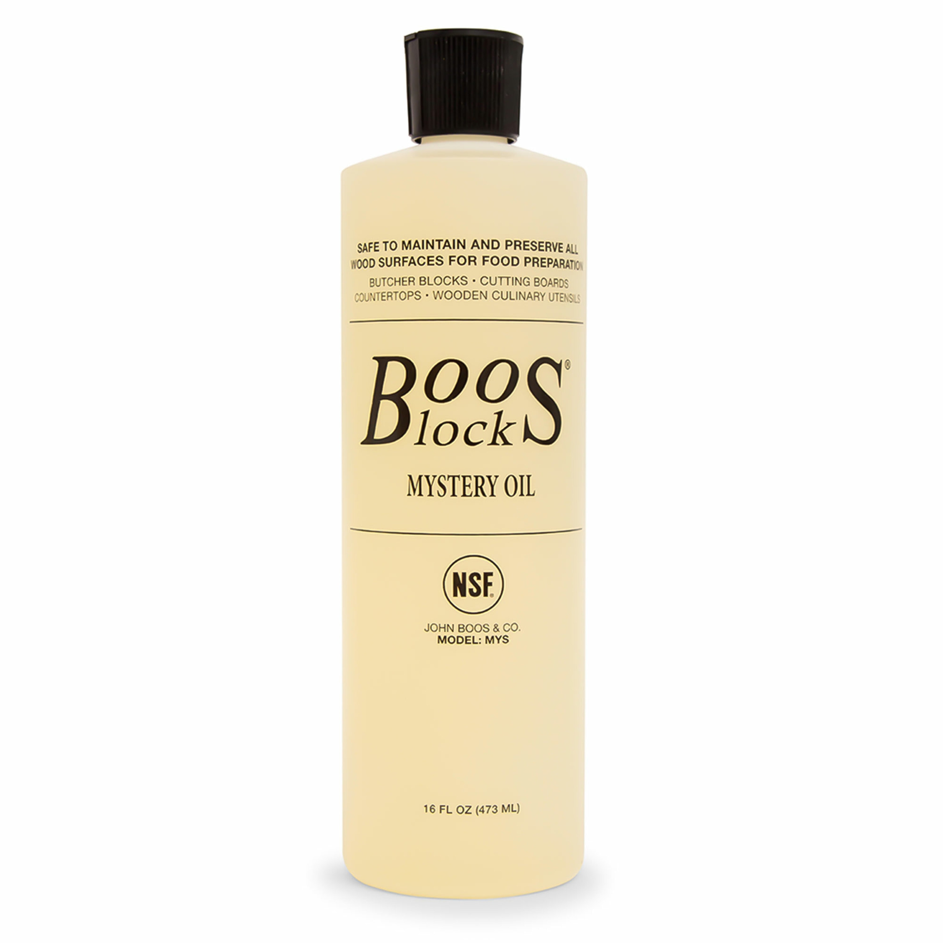 John Boos 322973 Yellow Food-Grade Mineral Exterior Cutting board oil ( 12-oz )