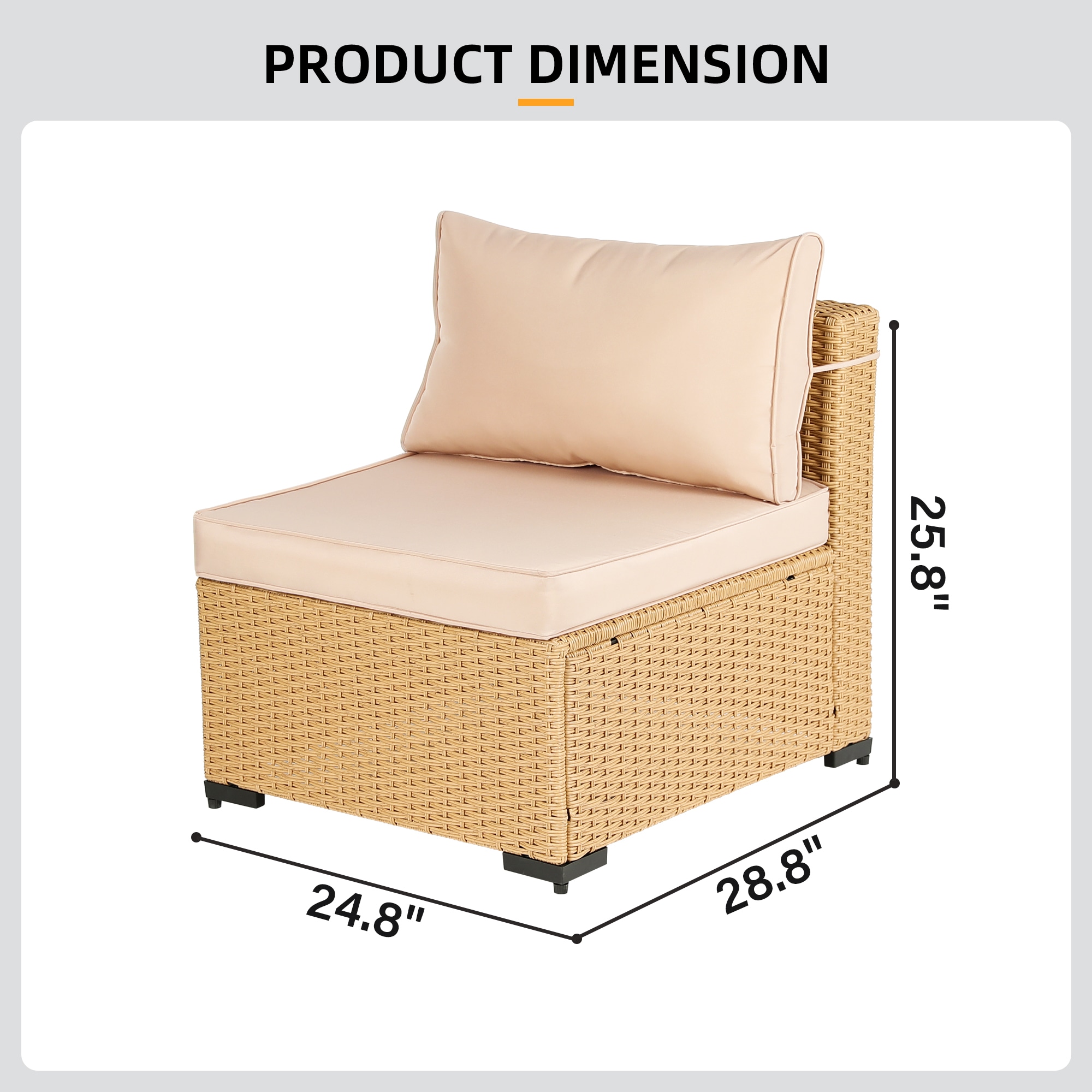 Patio Watcher TBBE-C-BEIGE Patio-Conversation-Sets - View #3