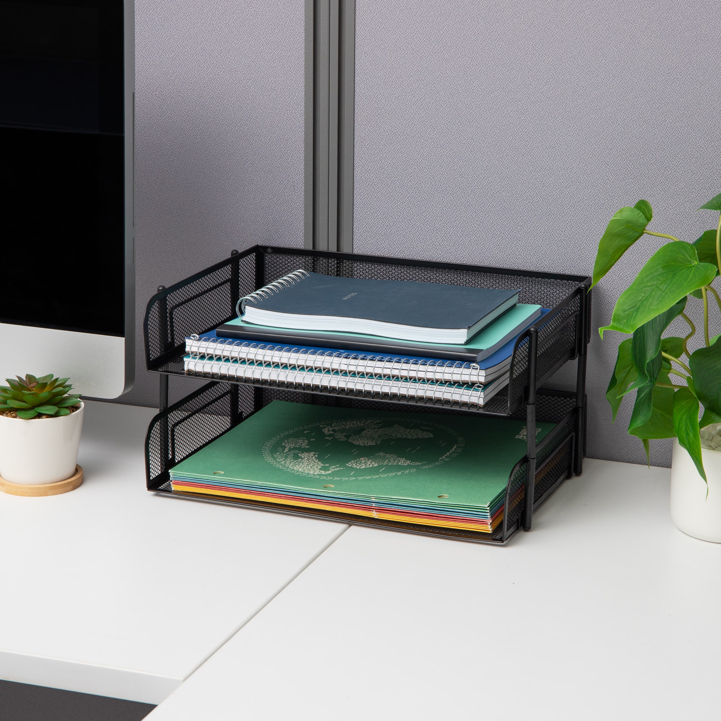 Mind Reader ESTACK2-BLK Desktop-Organizers - View #6