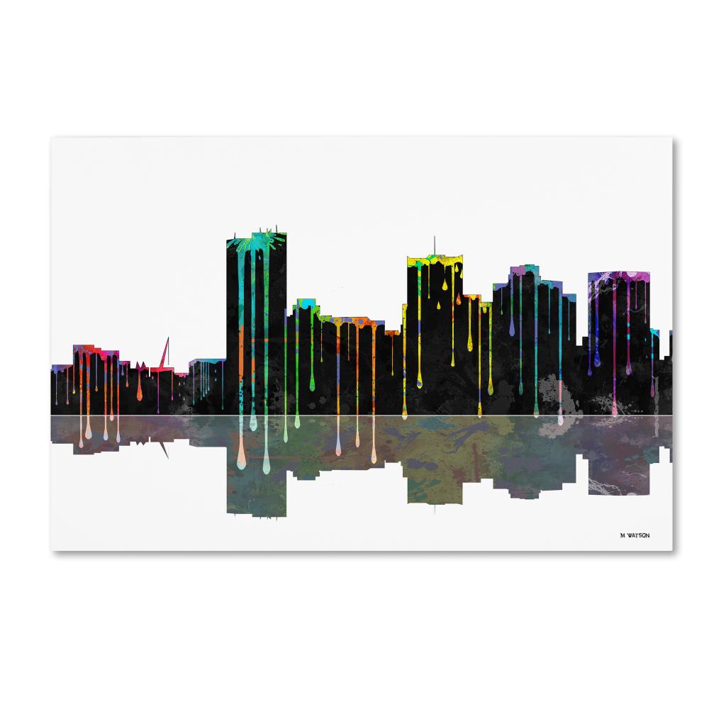 Trademark Fine Art 'Phoenix Arizona Skyline' Canvas Art by Michael Tompsett