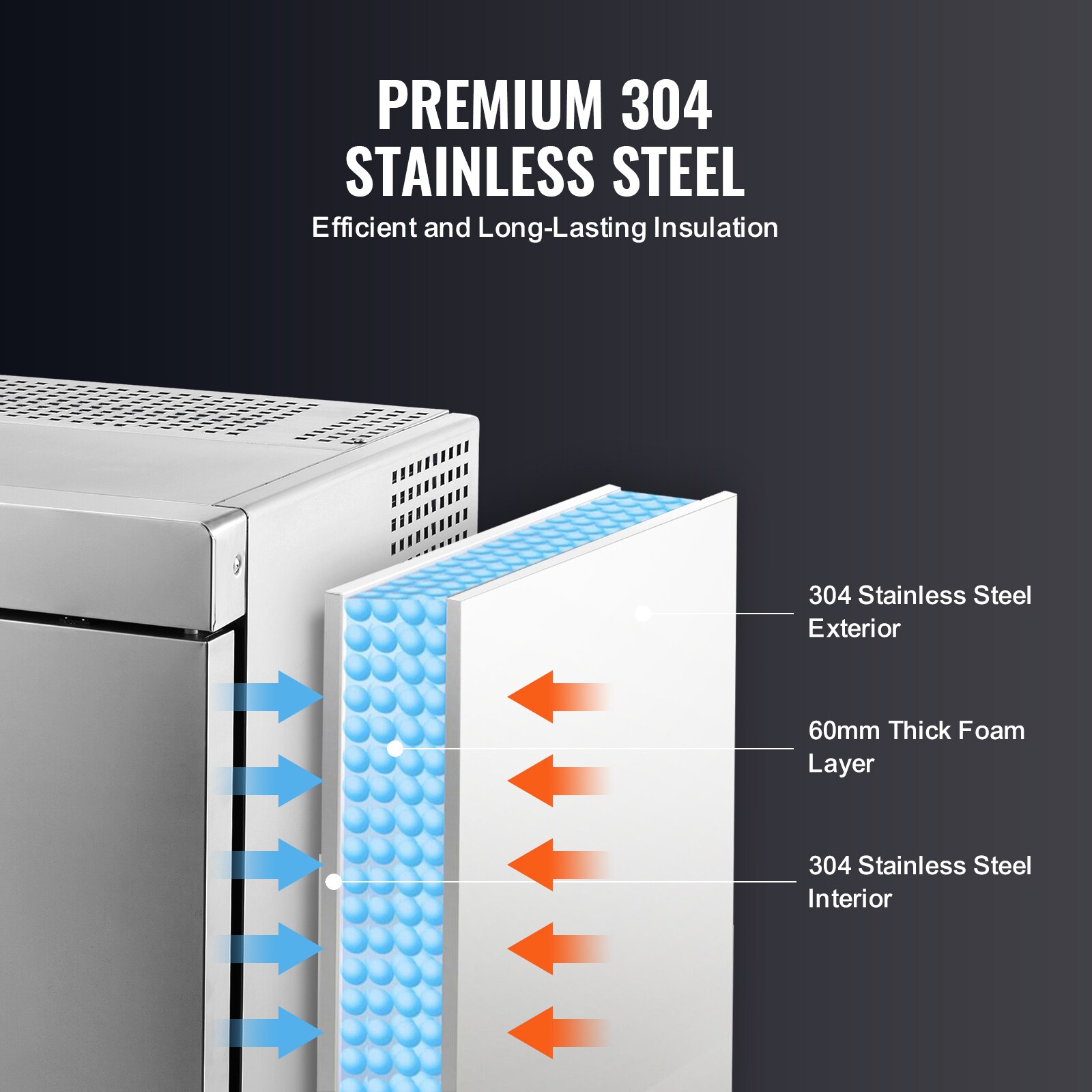 VEVOR FTSZBJFBFTJTB73H9V1 Commercial-Freezers - View #7