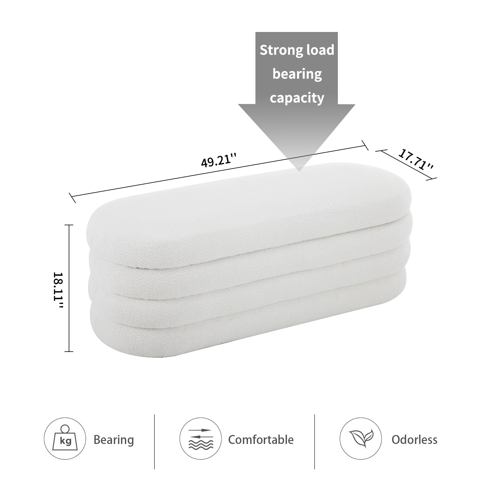 BWE A-9STOOL-04-WH Indoor-Ottomans - View #7