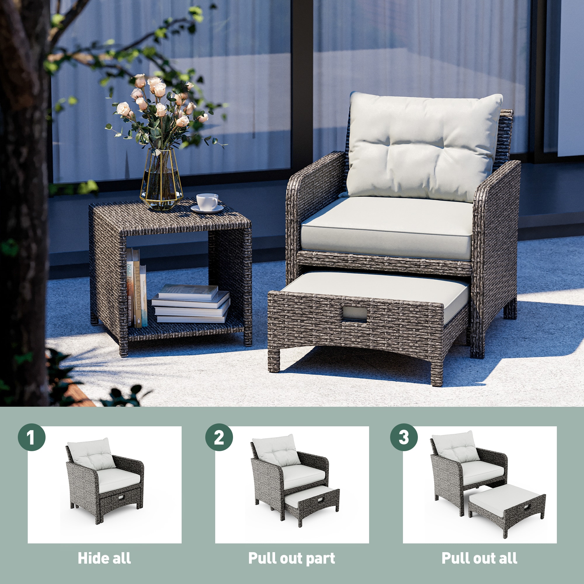 PamaPic BT-JDH5-WL1 Patio-Conversation-Sets - View #5