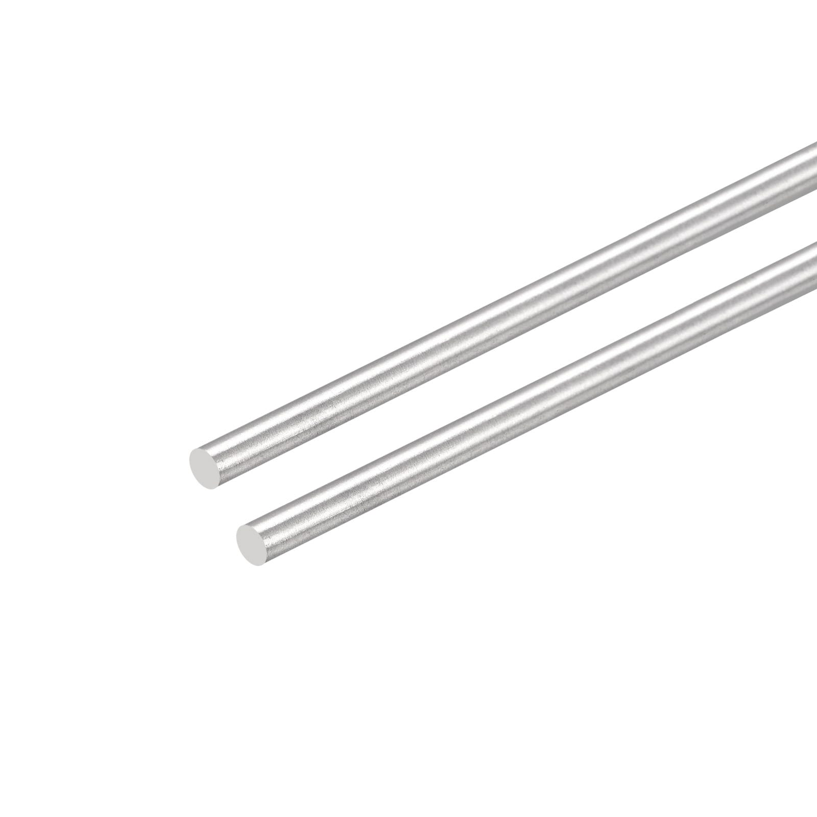 Unique Bargains 304 Stainless Steel Round Rods 6mm x 450mm Solid Shaft Rods for DIY Craft Model Car Helicopter Airplane 2pcs