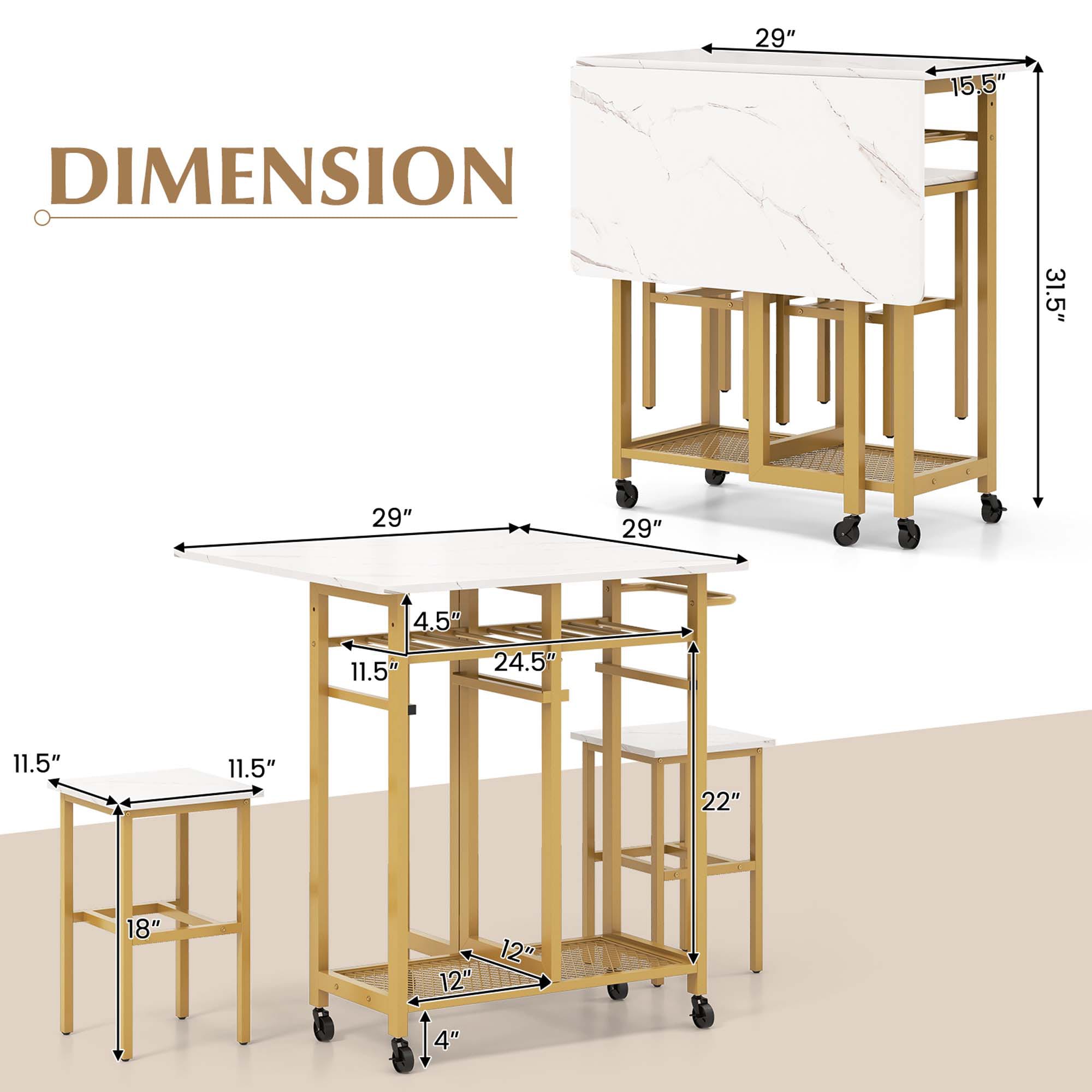 Costway HCST00983 Patio-Dining-Sets - View #2