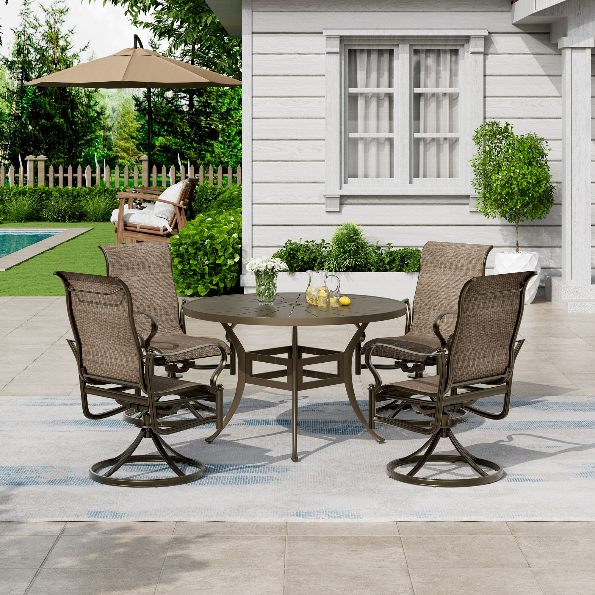 Clihome CL-ODTCJ0CR Patio-Dining-Sets - View #5