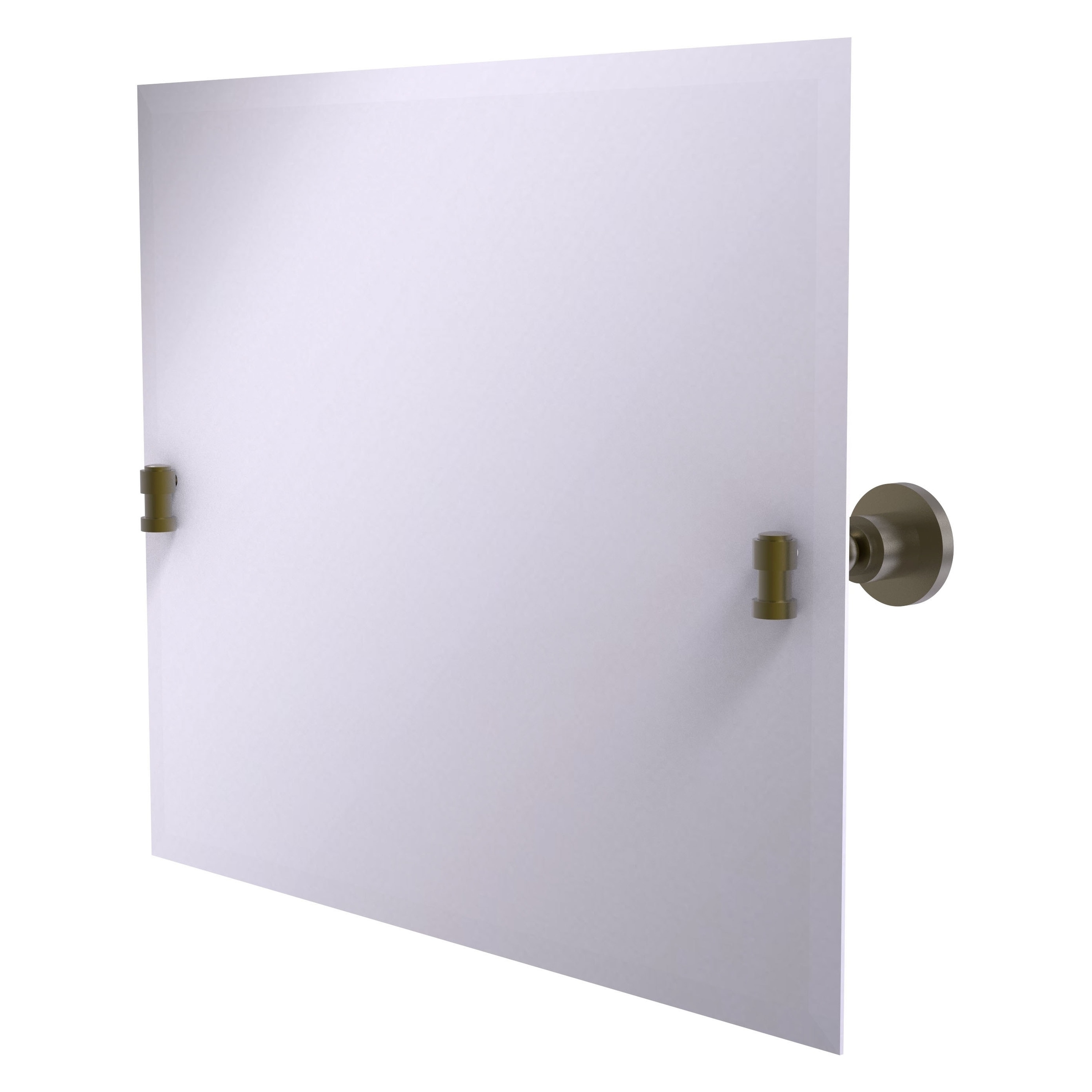 Allied Brass WS-93-ABR Washington Square 26-Inches x 21-Inches Beveled Frameless Rectangle Tilting Bathroom Vanity Mirror ( Antique Brass )