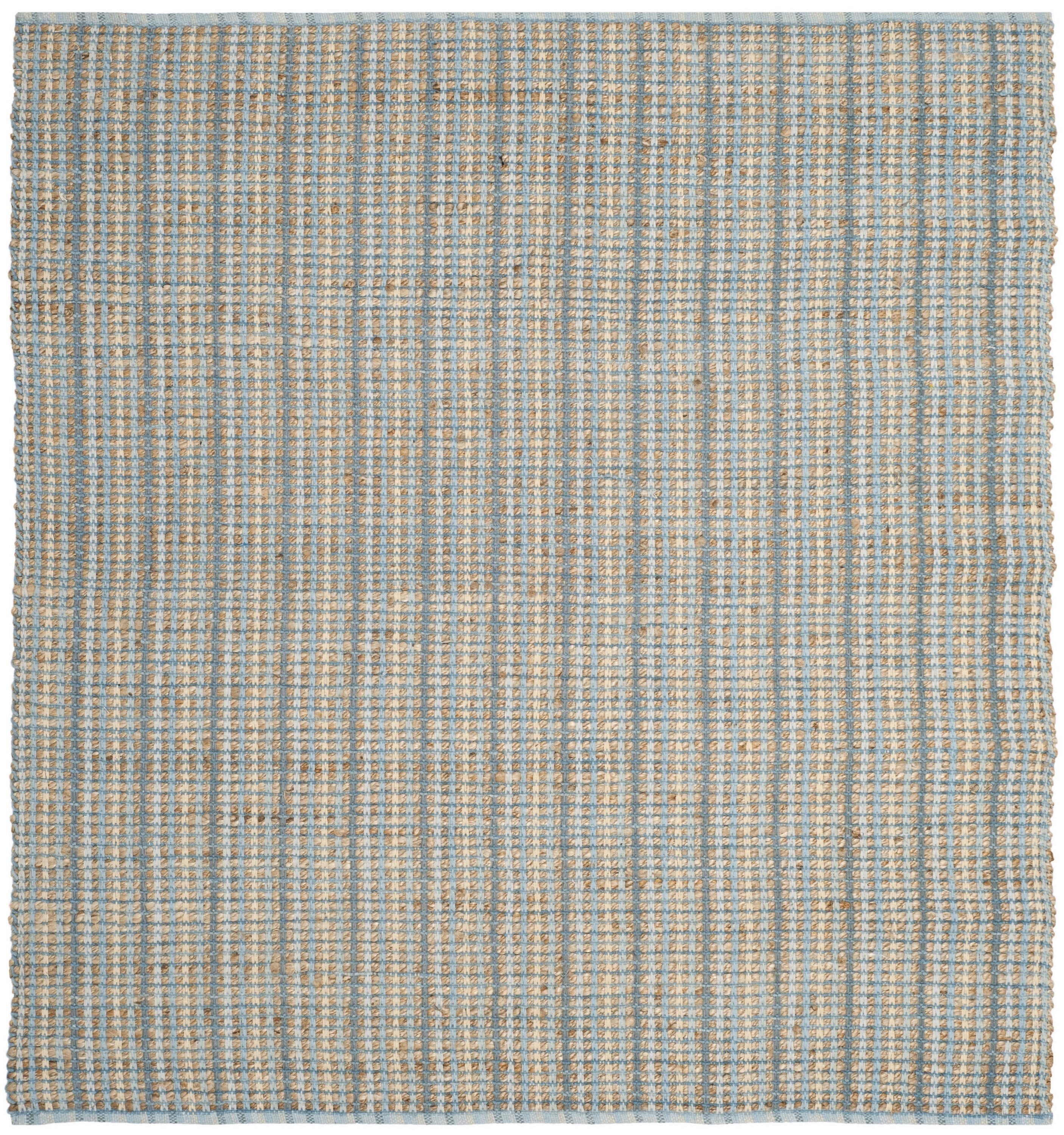 Safavieh CAP831B-6SQ Cape Cod Stoke 6 x 6 (ft) Jute Gray Square Indoor Stripe Coastal Area rug