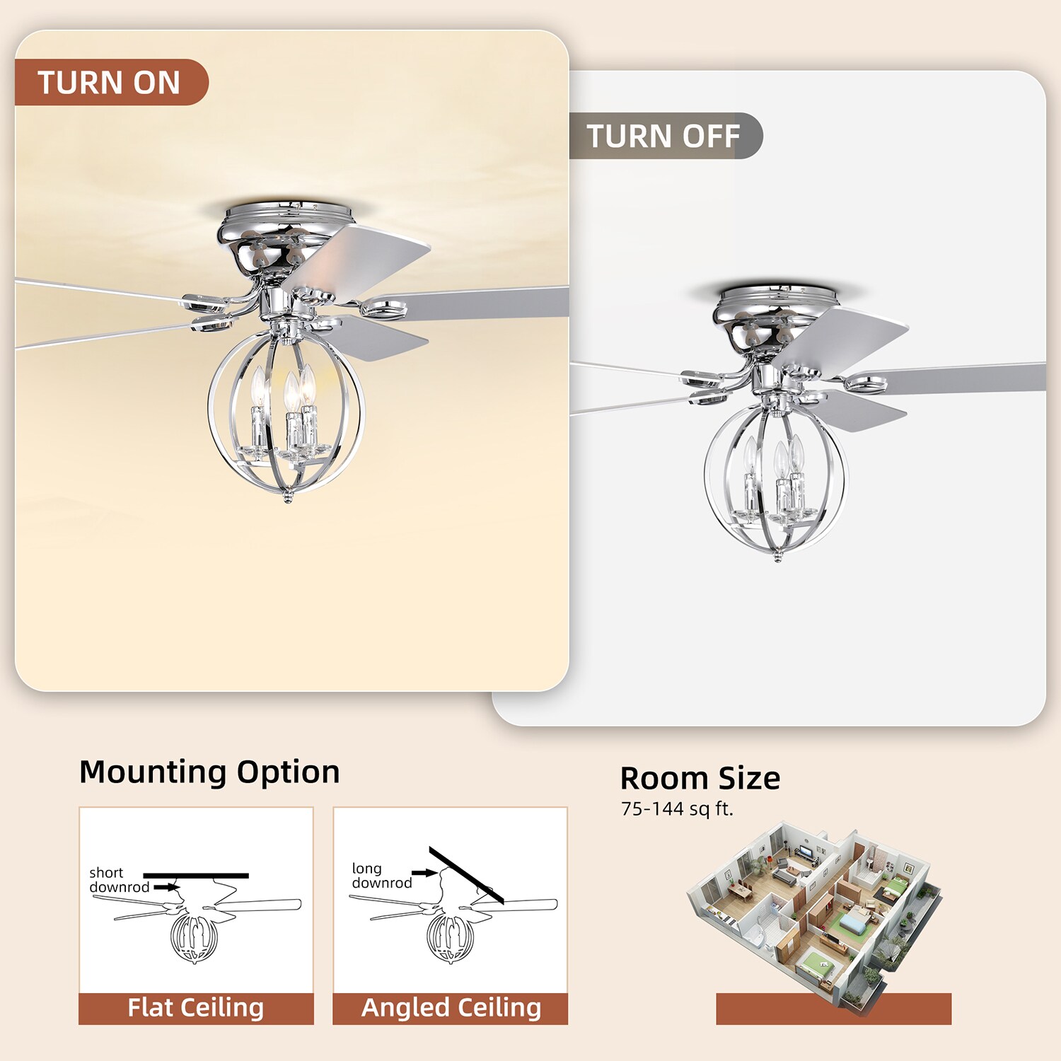 SINOFURN SYA650020WT Ceiling-Fans - View #5