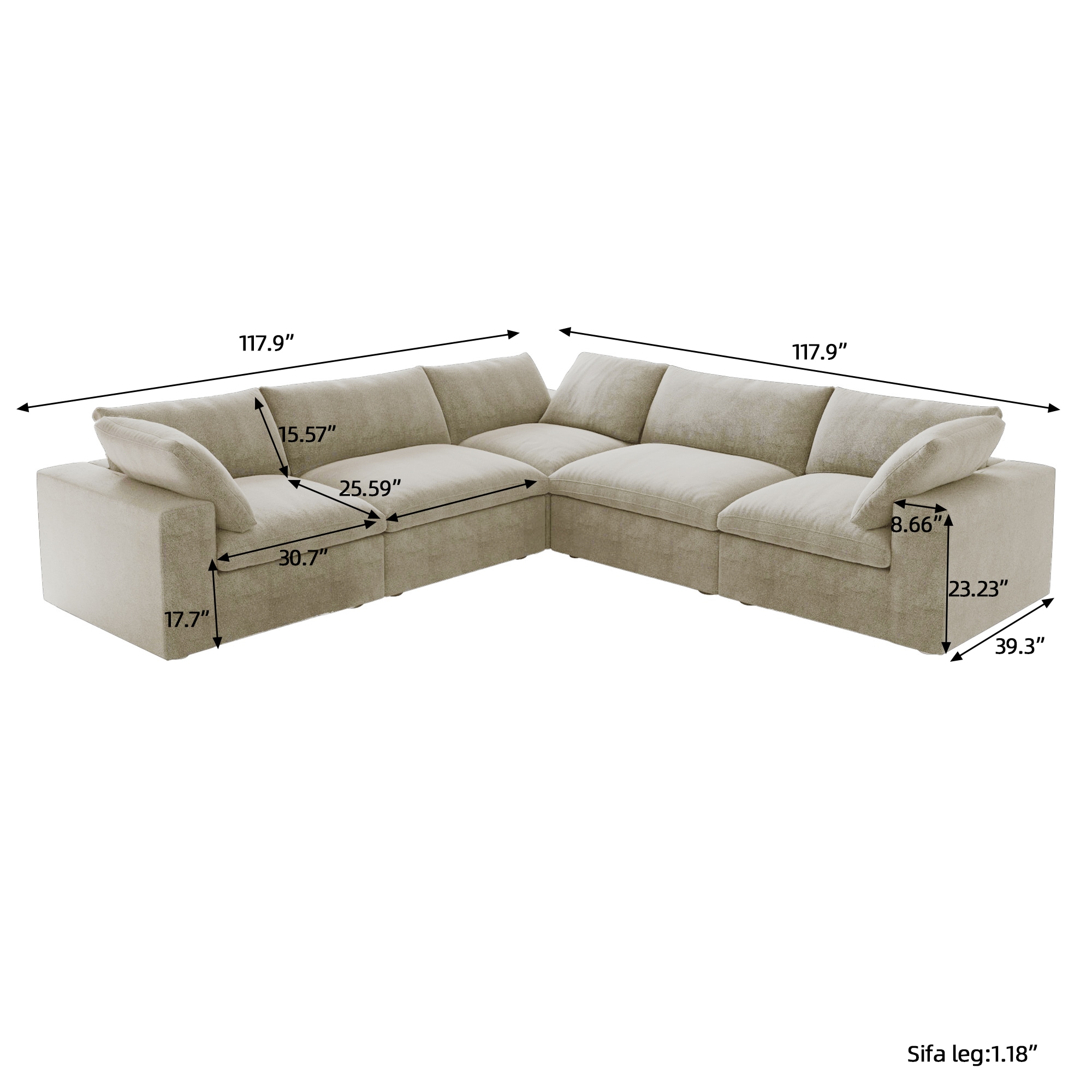 BuotiqHom DH-C5-121KH Sofas-Loveseats - View #2