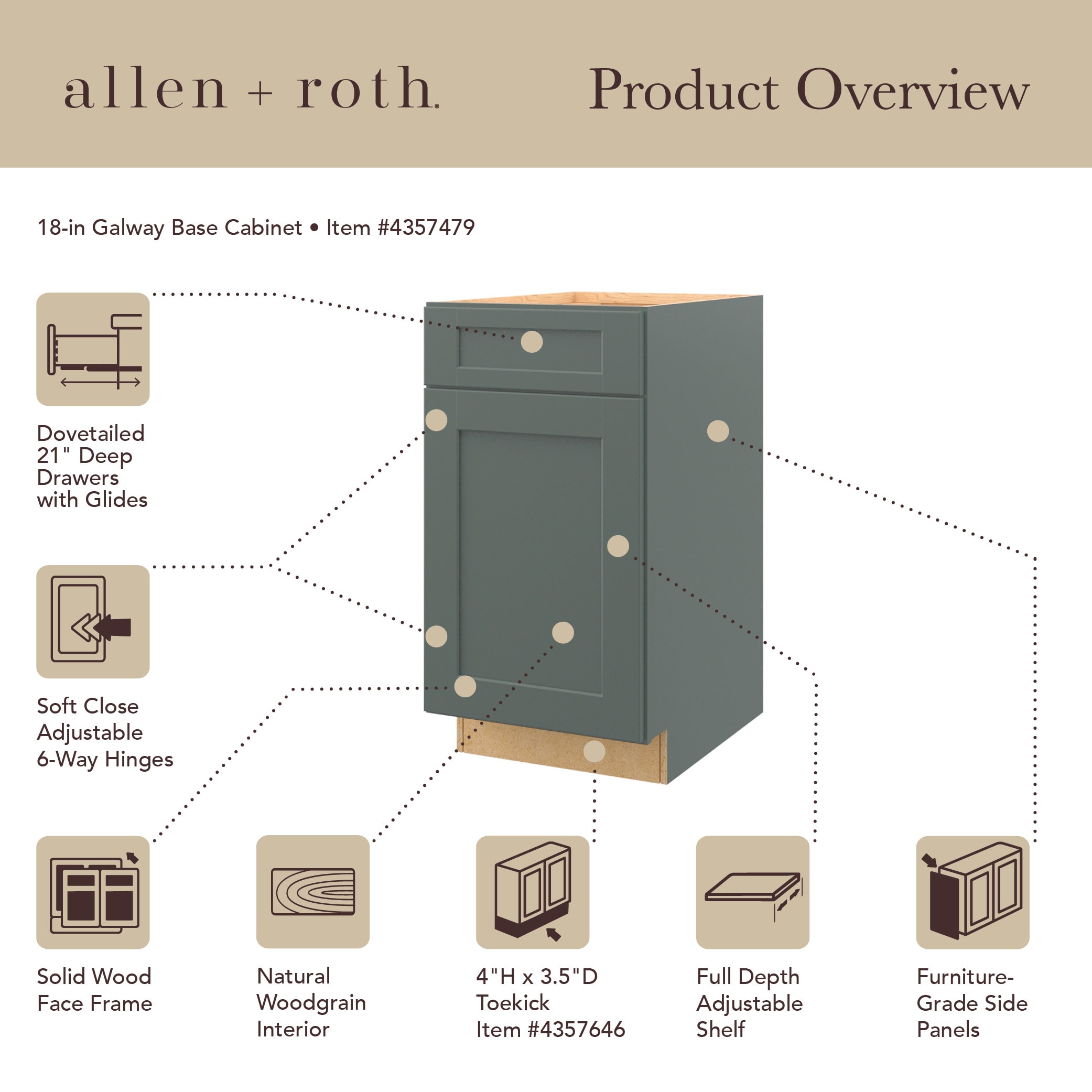 allen + roth 20182GW Cabinets-Kitchen - View #14