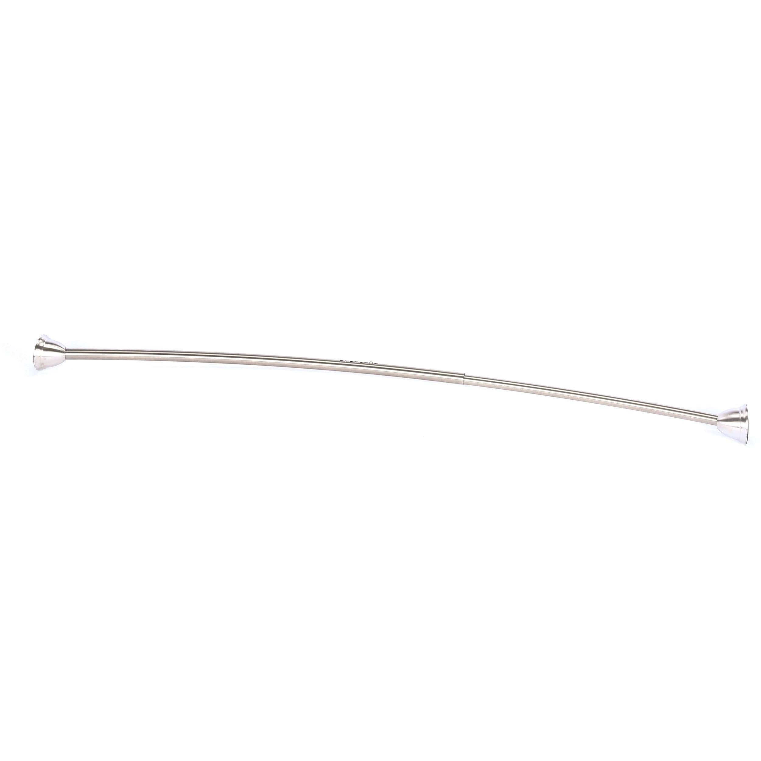 Honey-Can-Do 72 Curved Shower Rod, Brushed Nickel