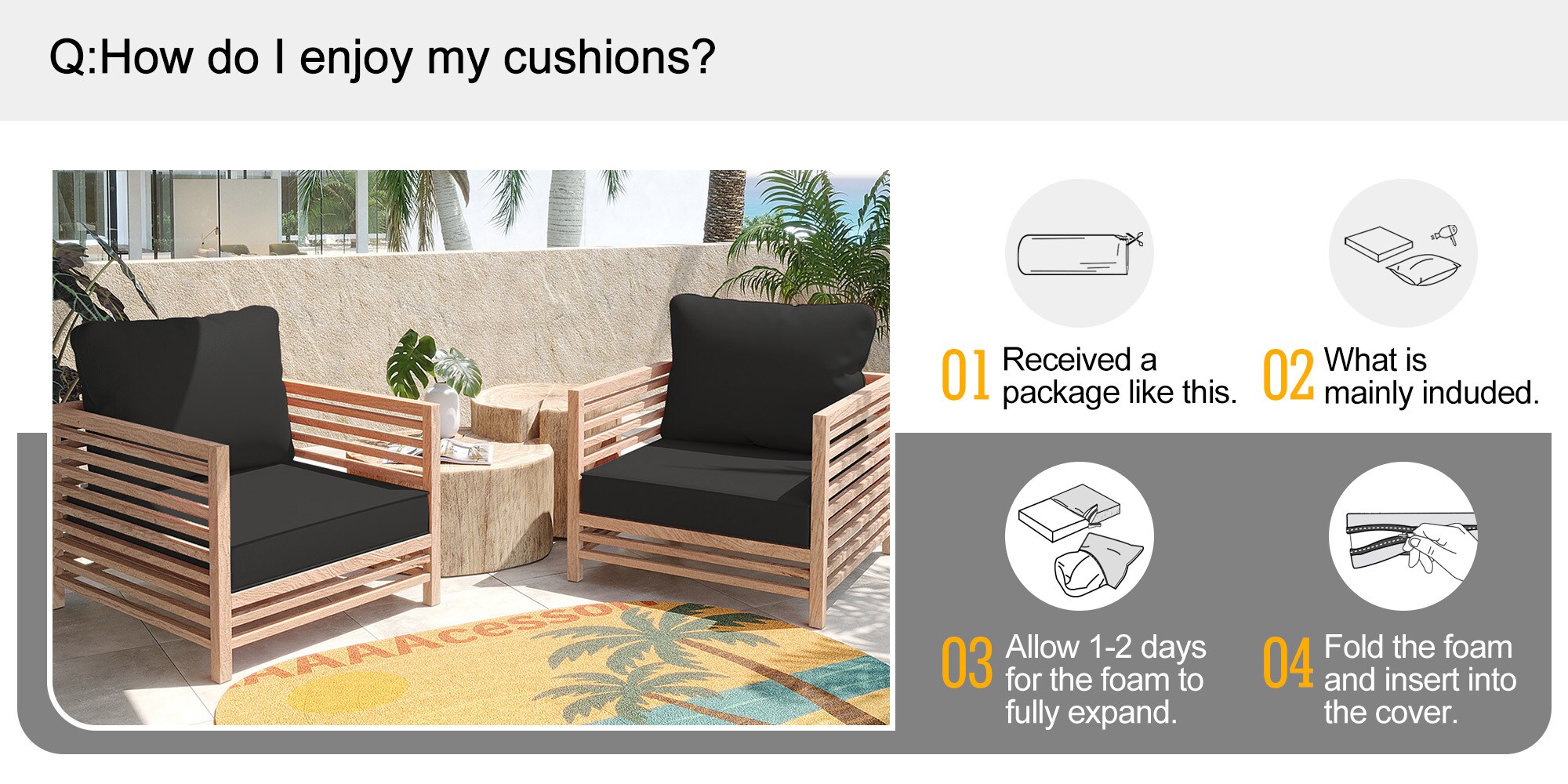 AAAAAcessories LSPC-SF-2424-HEI Patio-Furniture-Cushions - View #10