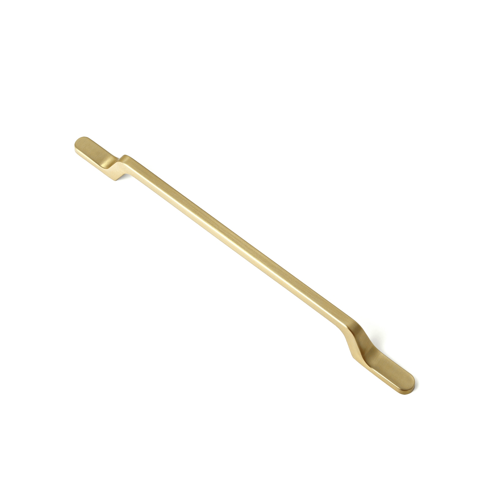 Miaokesen 1751TLS-192 7-9/16-in , 192mm Center to Center Light Brushed Brass Arch Handle Drawer Pull 6 -Pack