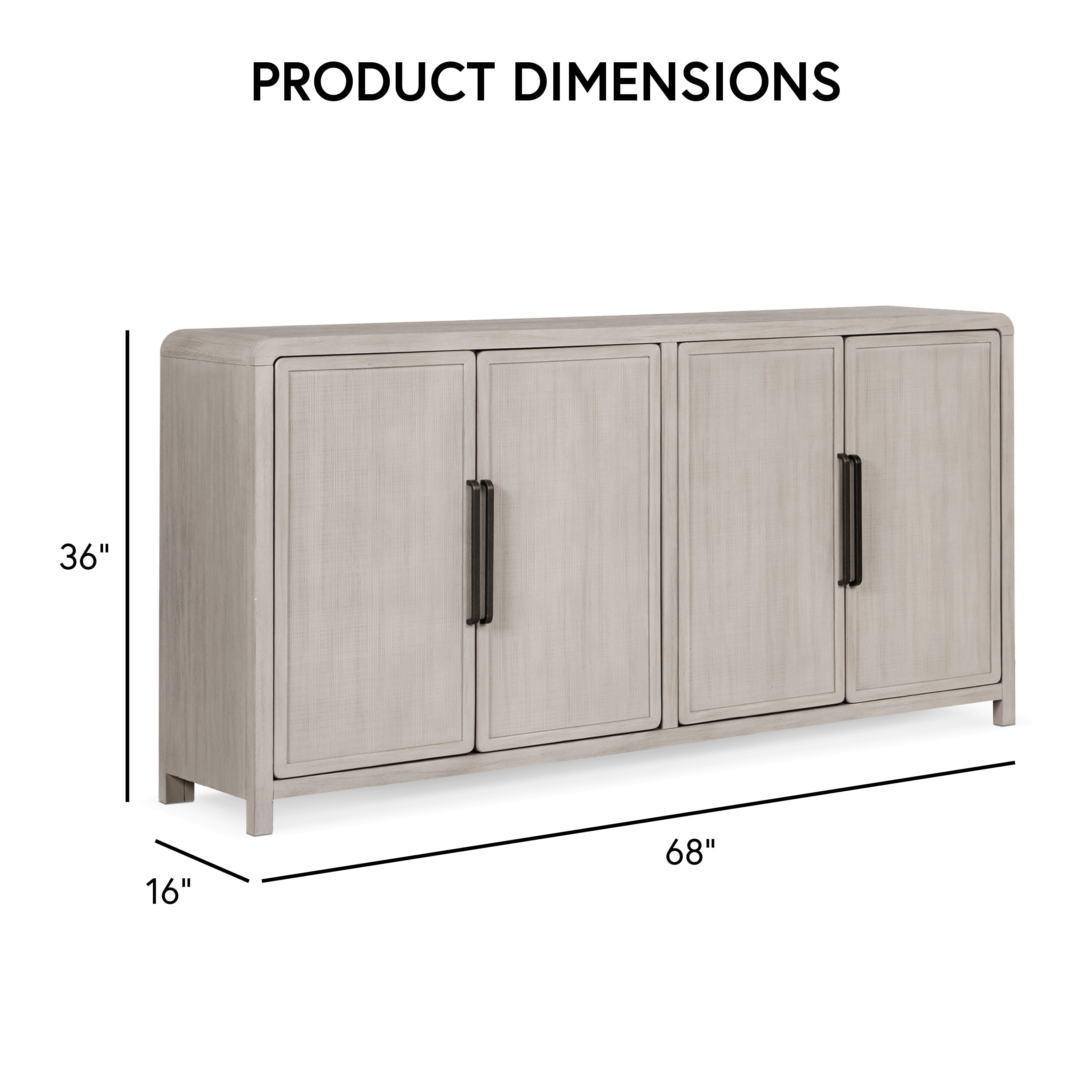 Furniture of America IDF-39016AK-SV Dining-Kitchen-Storarge - View #3