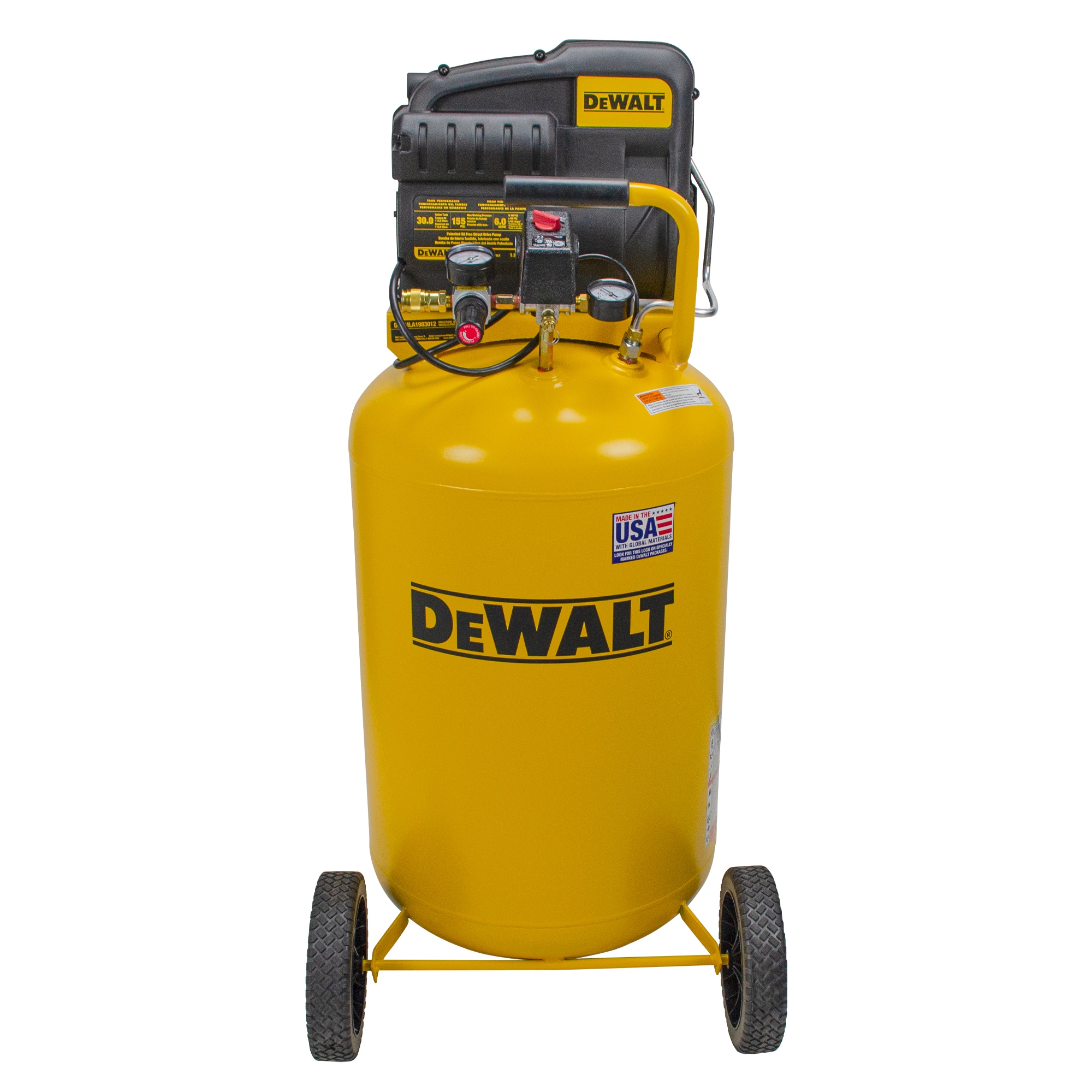 DEWALT 30-Gallons Portable 155 PSI Vertical Air Compressor in the Air  Compressors department at