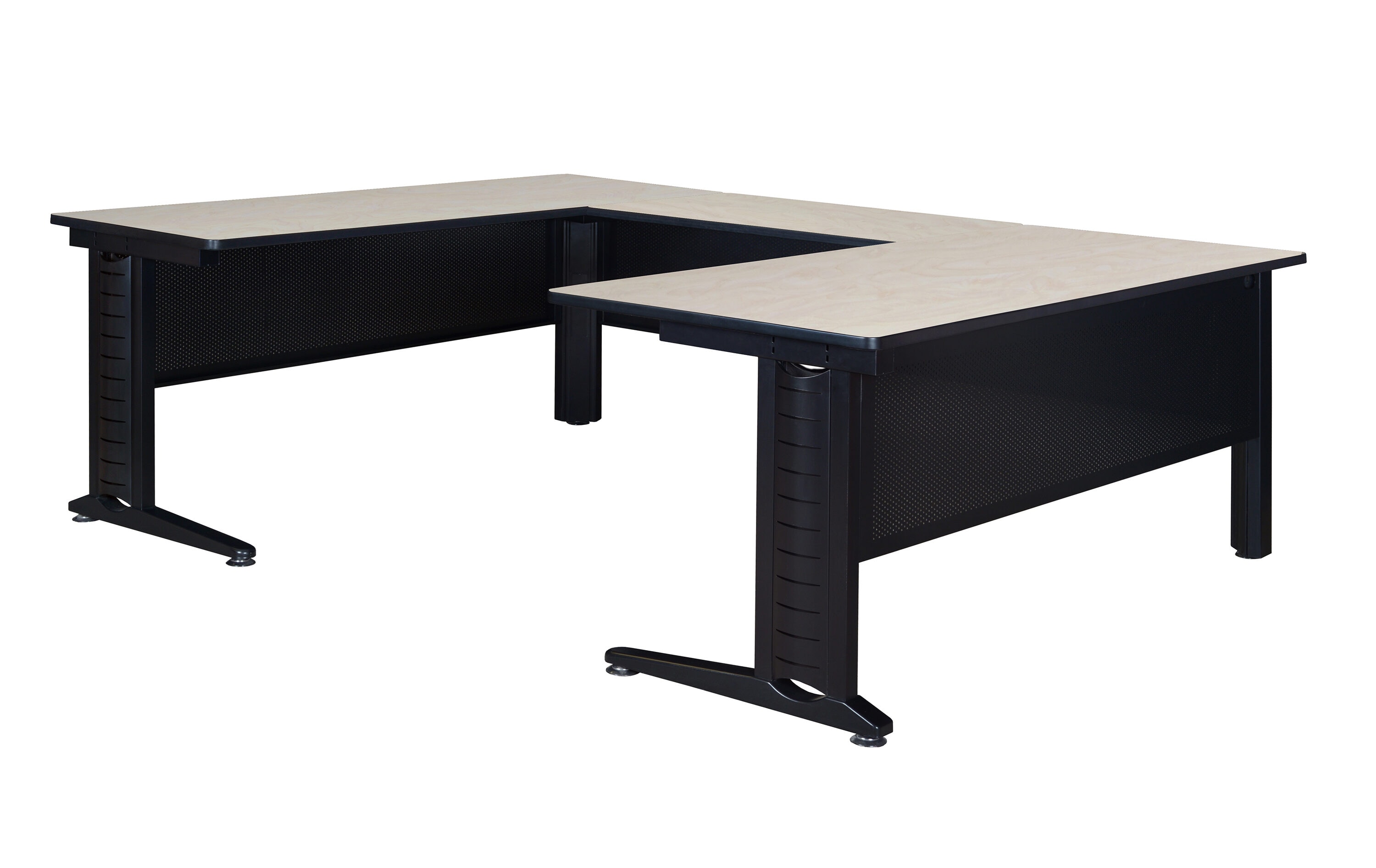 Regency MUDS723048PL Fusion 102-Inches White Modern/Contemporary U-shaped desk