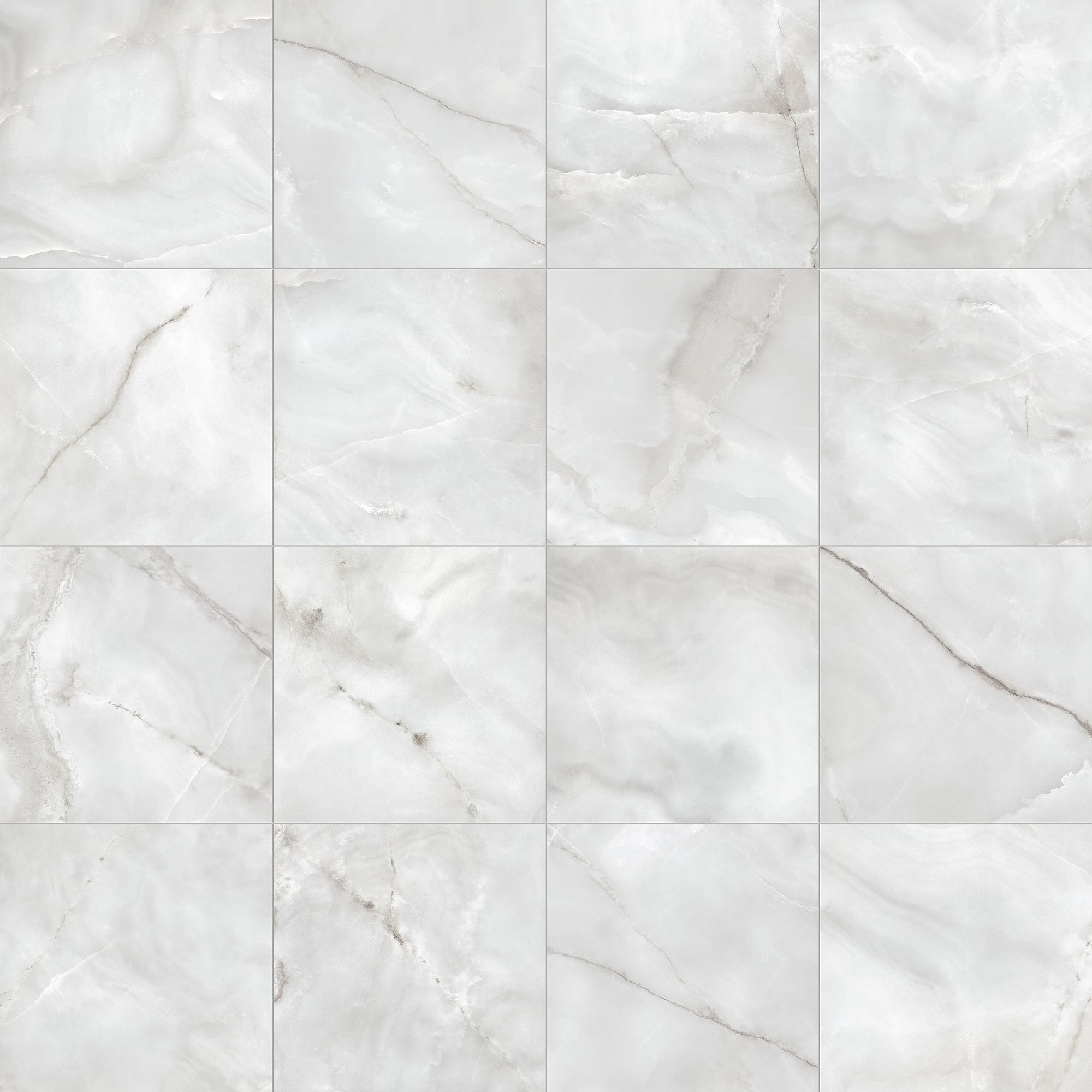 Anatolia 4500-0875-0 La Marca Onyx Nuvolato 24-in x 24-in Honed Porcelain Marble Look Floor and Wall Tile (15.5-sq. ft/ Carton)