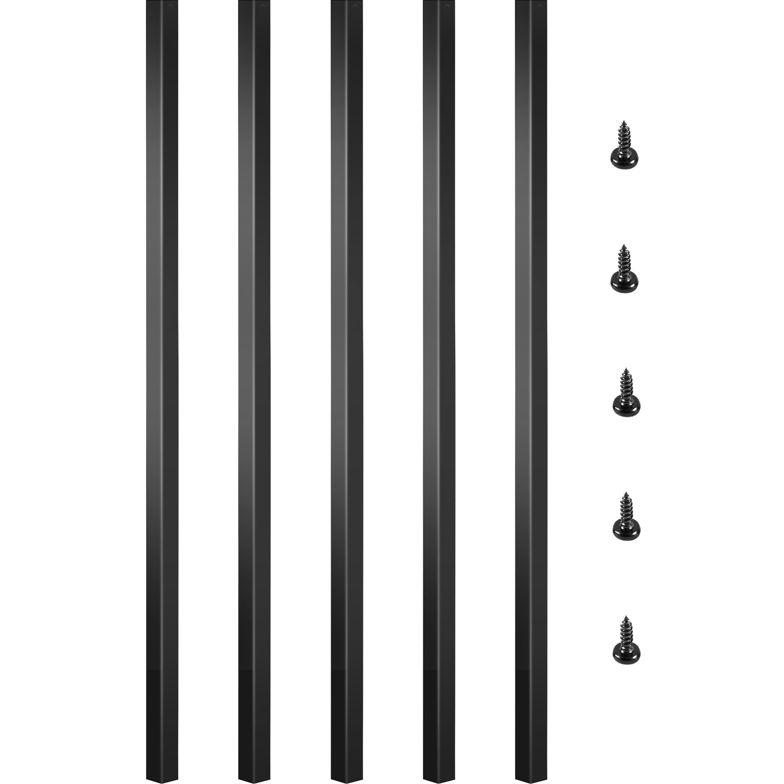 VEVOR HJYCFXLG322P5YEEEV0 3/4-in x 3/4-in x 32-in Classic Composite Series Aluminum Alloy Aluminum Square Deck baluster (
