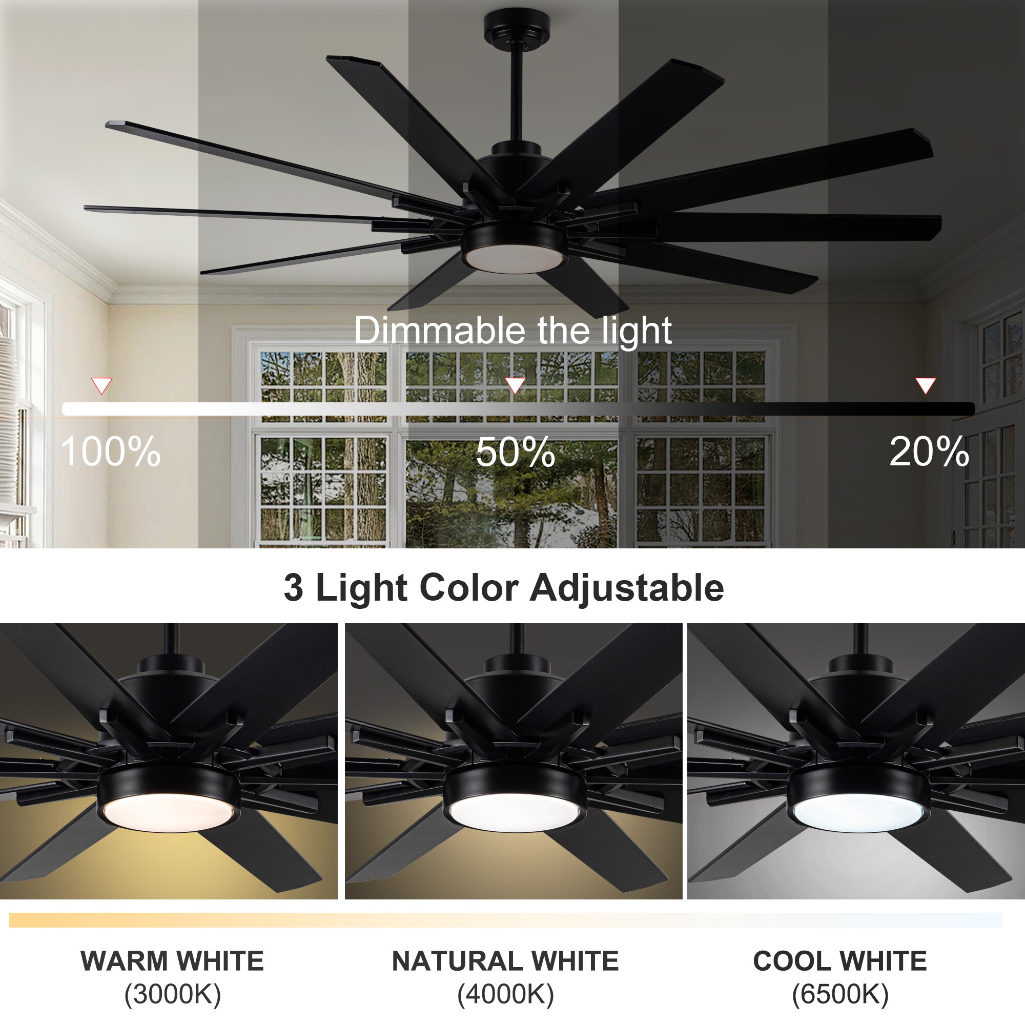 YUHAO LSDC1197BK72 Ceiling-Fans - View #15